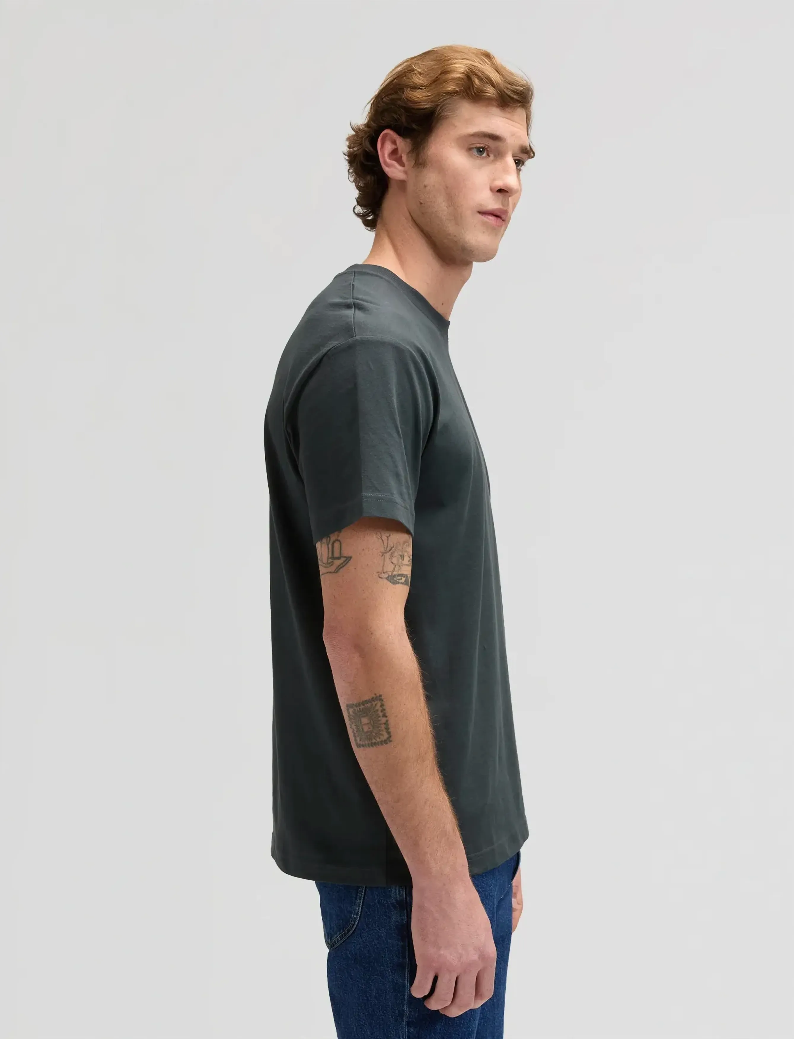 Lee Jeans - LEE FLAG TEE - laveste priser - washed black - 4