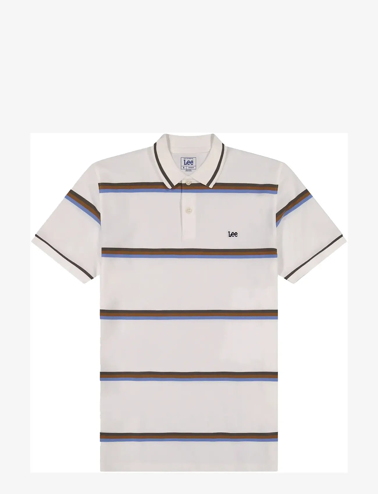 Lee Jeans - PIQUE POLO - kurzärmelig - halogen safari stripe - 1