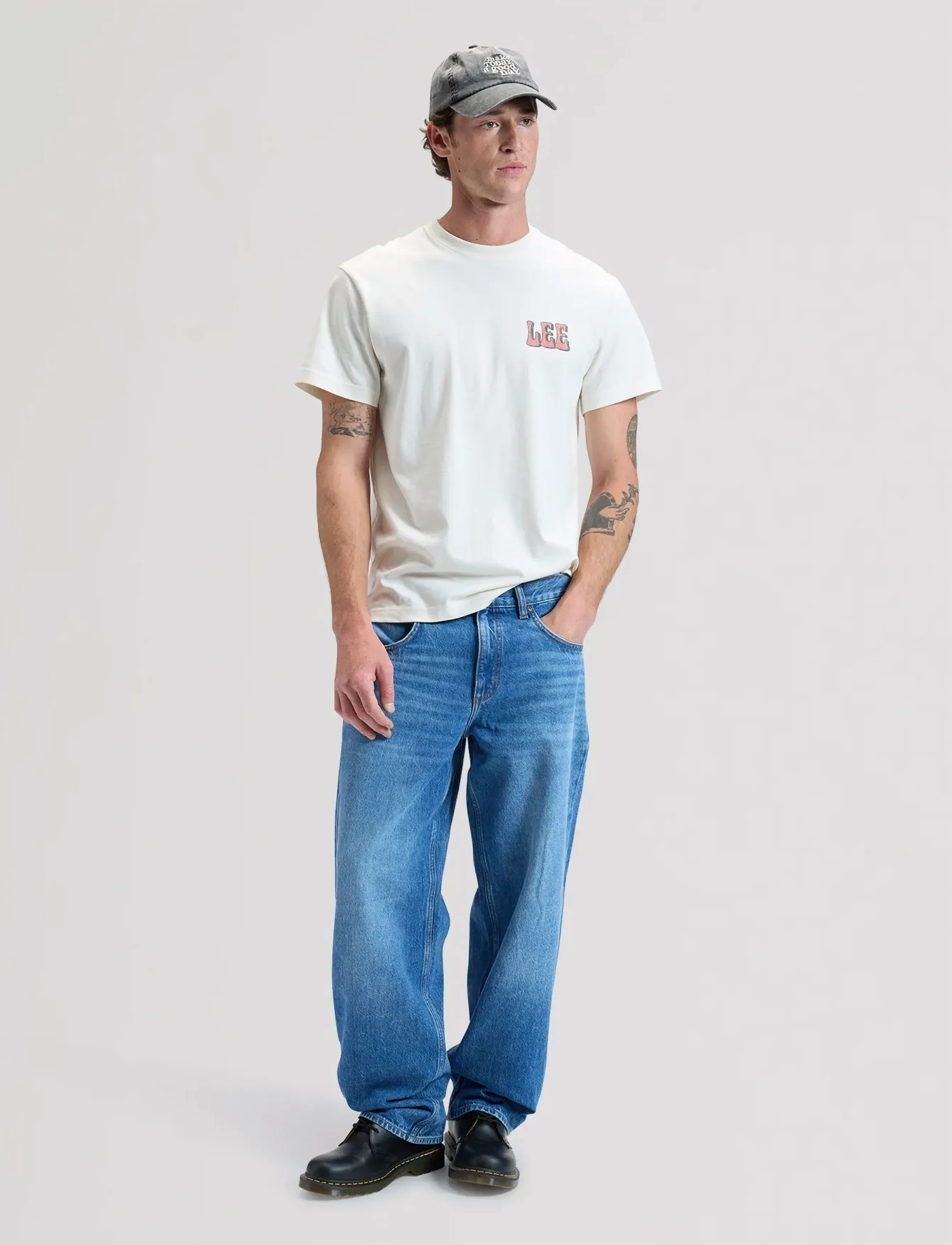 Lee Jeans - LEE VINYL TEE - alhaisimmat hinnat - natural - 4