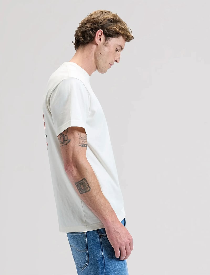Lee Jeans - LEE VINYL TEE - kurzärmelig - natural - 5
