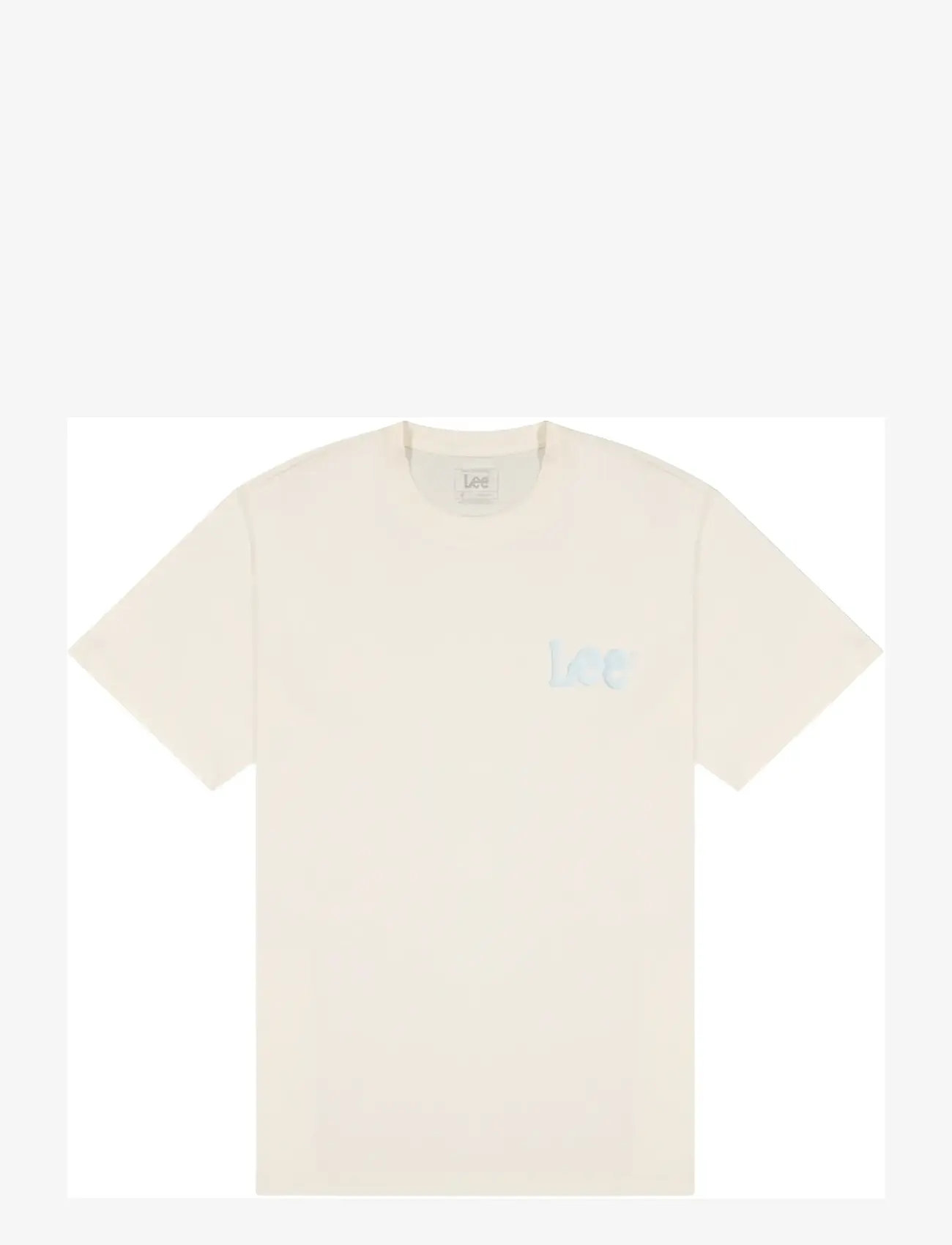 Lee Jeans - MEDIUM WOBBLY LEE TEE - najniższe ceny - natural - 1