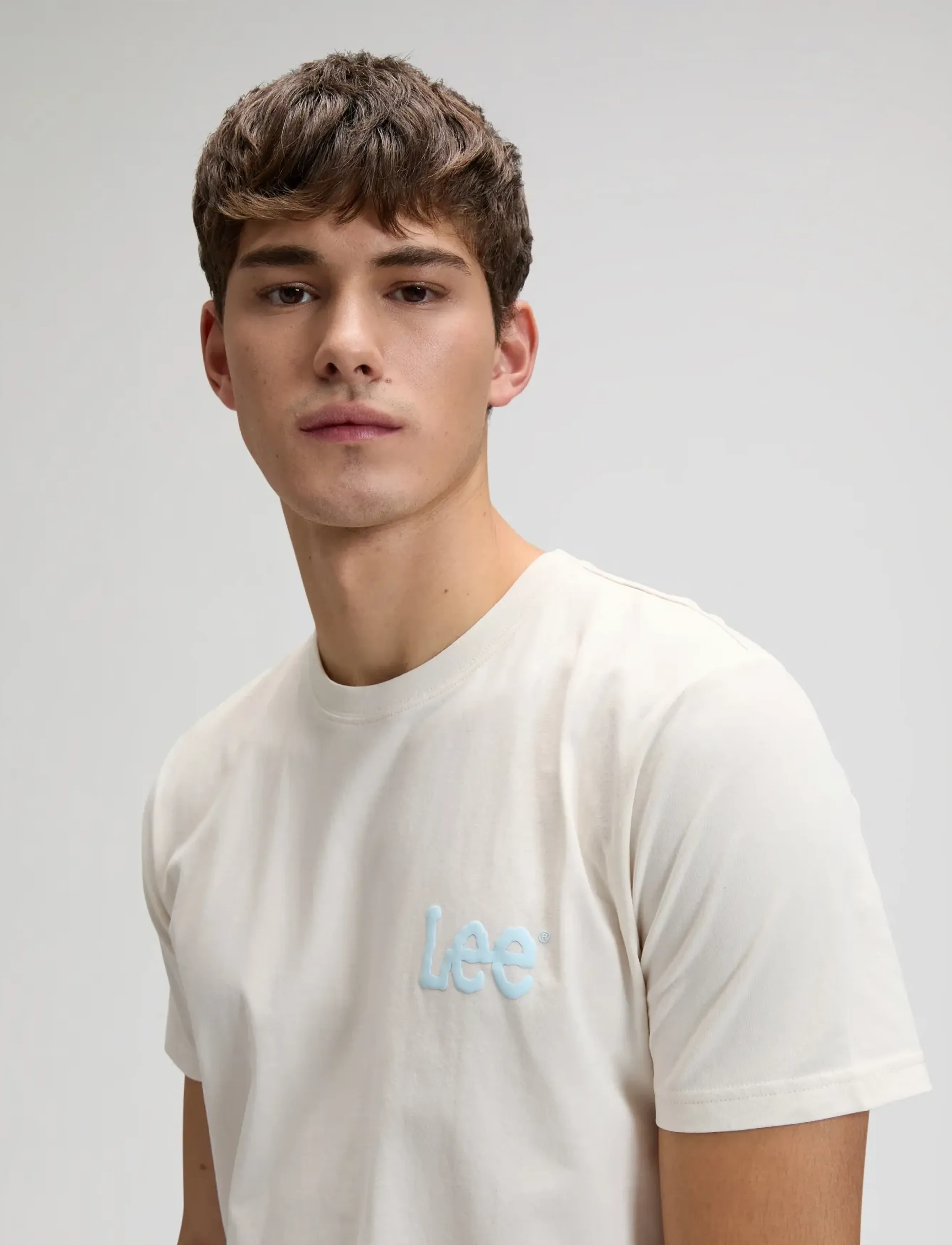 Lee Jeans - MEDIUM WOBBLY LEE TEE - de laveste prisene - natural - 5
