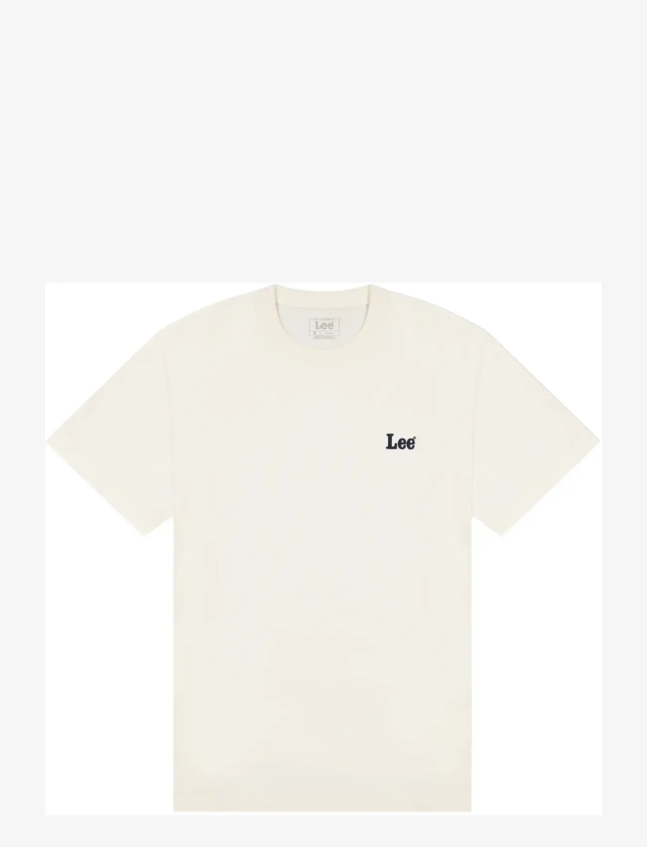 Lee Jeans - SS SMALL LOGO TEE - najniższe ceny - natural - 1