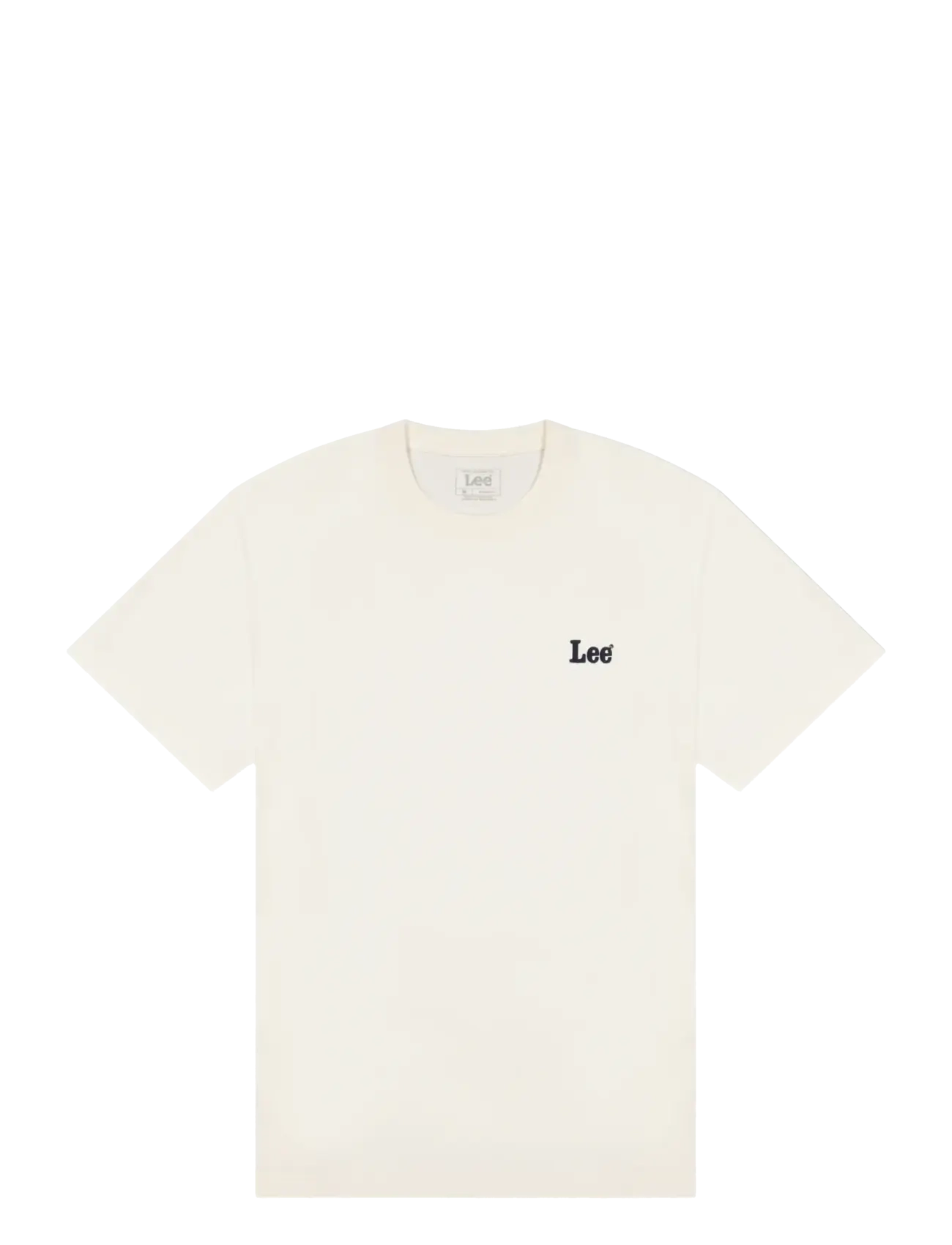 Lee Jeans SS SMALL LOGO TEE - Lee Jeans - NATURAL / cream