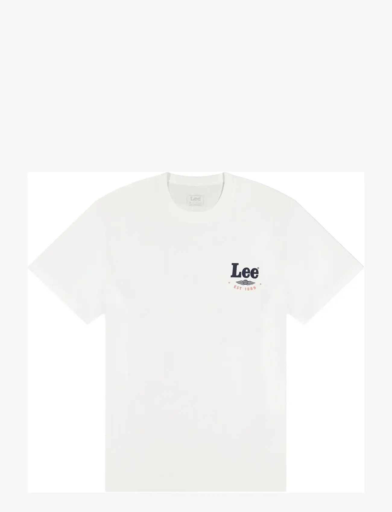 Lee Jeans - STAMP LEE TEE - kortærmede t-shirts - bright white - 1