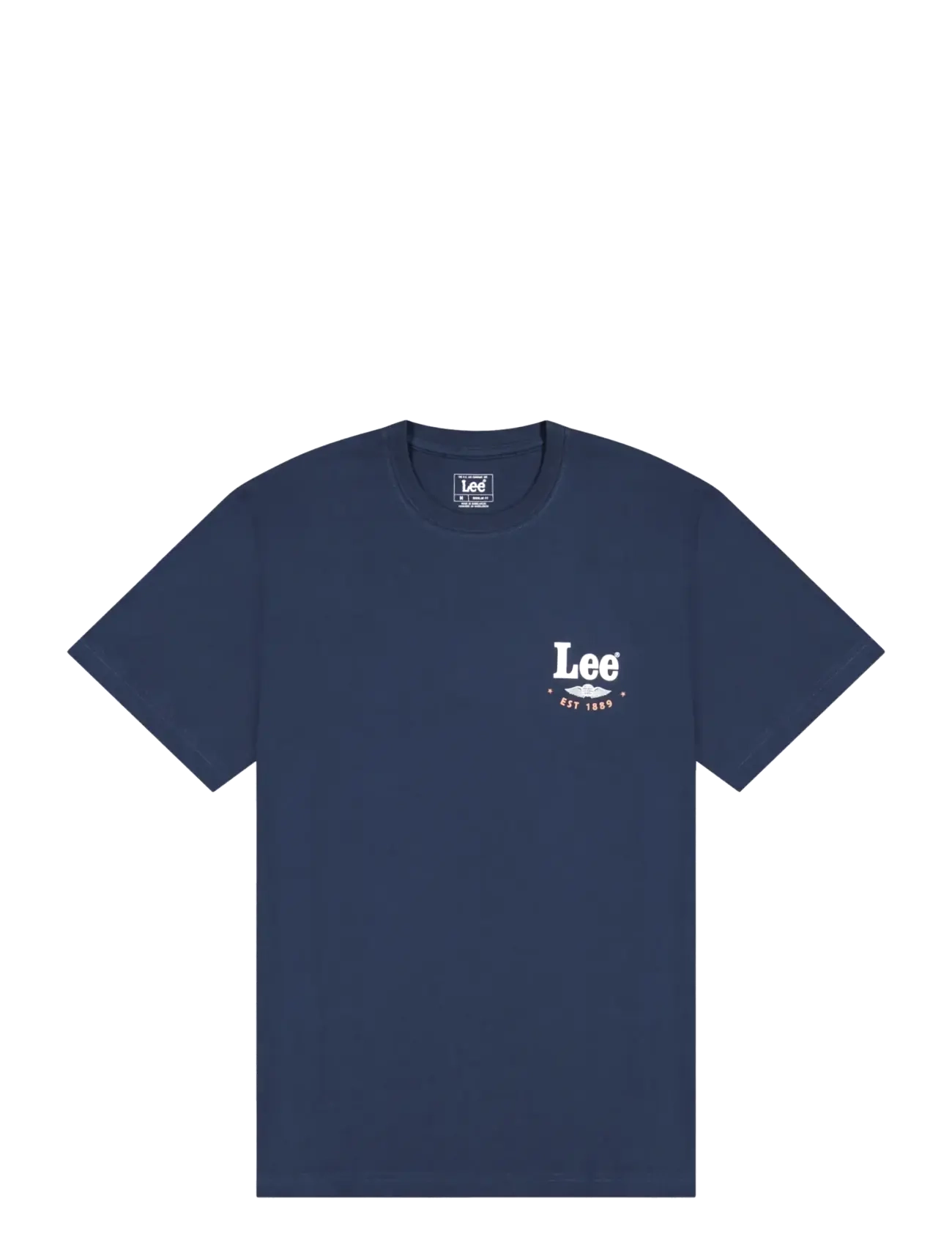 LEE JEANS Stamp Lee Tee Navy - Mx00 - Herren