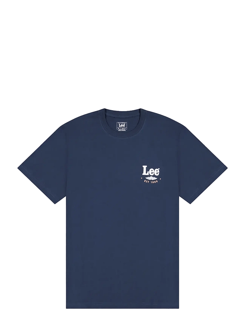 Lee Jeans - STAMP LEE TEE - kurzärmelig - rivet navy - 1