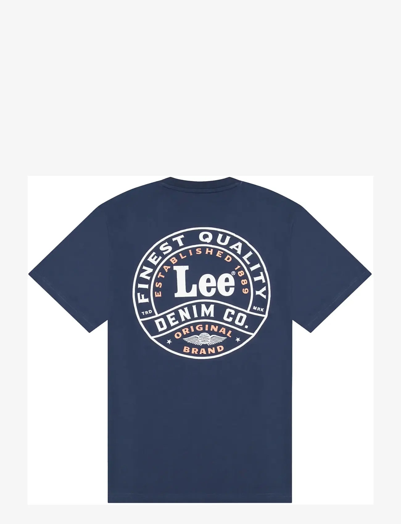 Lee Jeans - STAMP LEE TEE - kortærmede t-shirts - rivet navy - 2