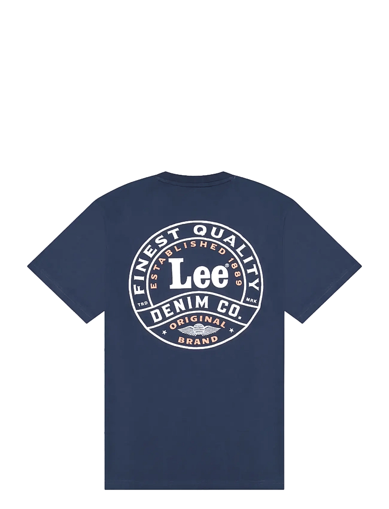 Lee Jeans - STAMP LEE TEE - kurzärmelig - rivet navy - 2