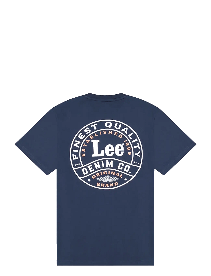 Lee Jeans - STAMP LEE TEE - kurzärmelig - rivet navy - 2