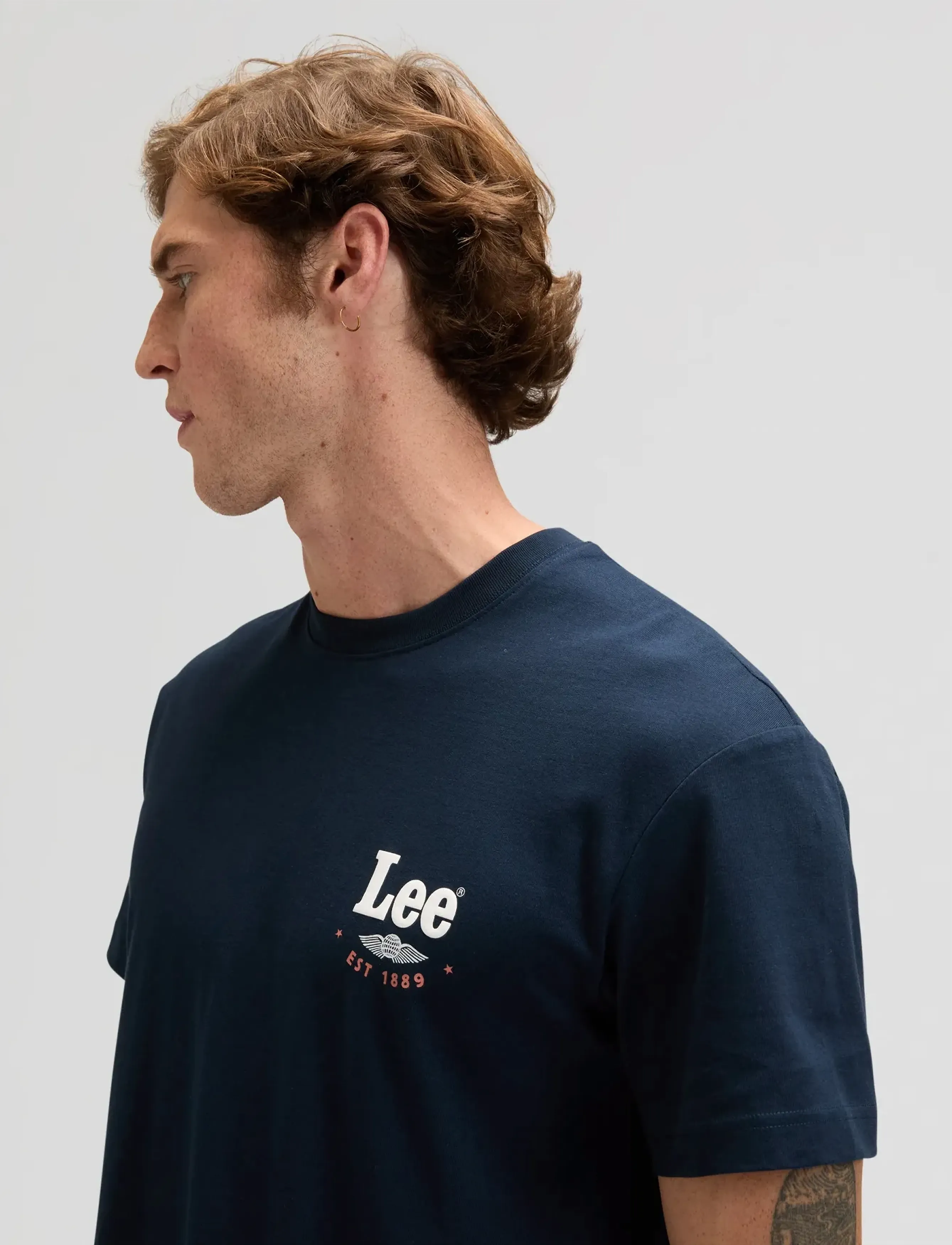 Lee Jeans Stamp Lee Tee t-shirts med tryck herr – bild 5