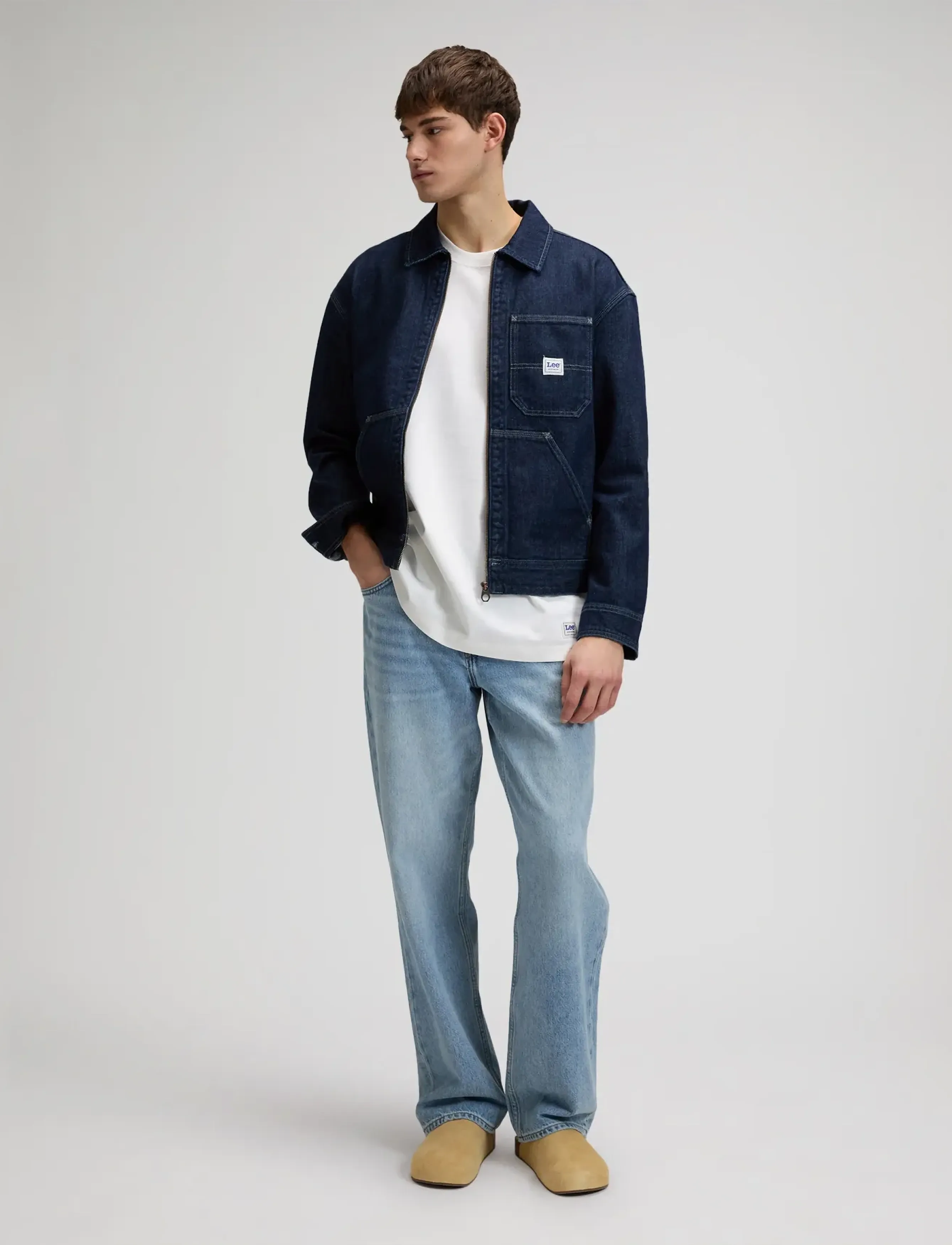 Lee Jeans - WORKWEAR BOXY TEE - kortärmade t-shirts - bright white - 3