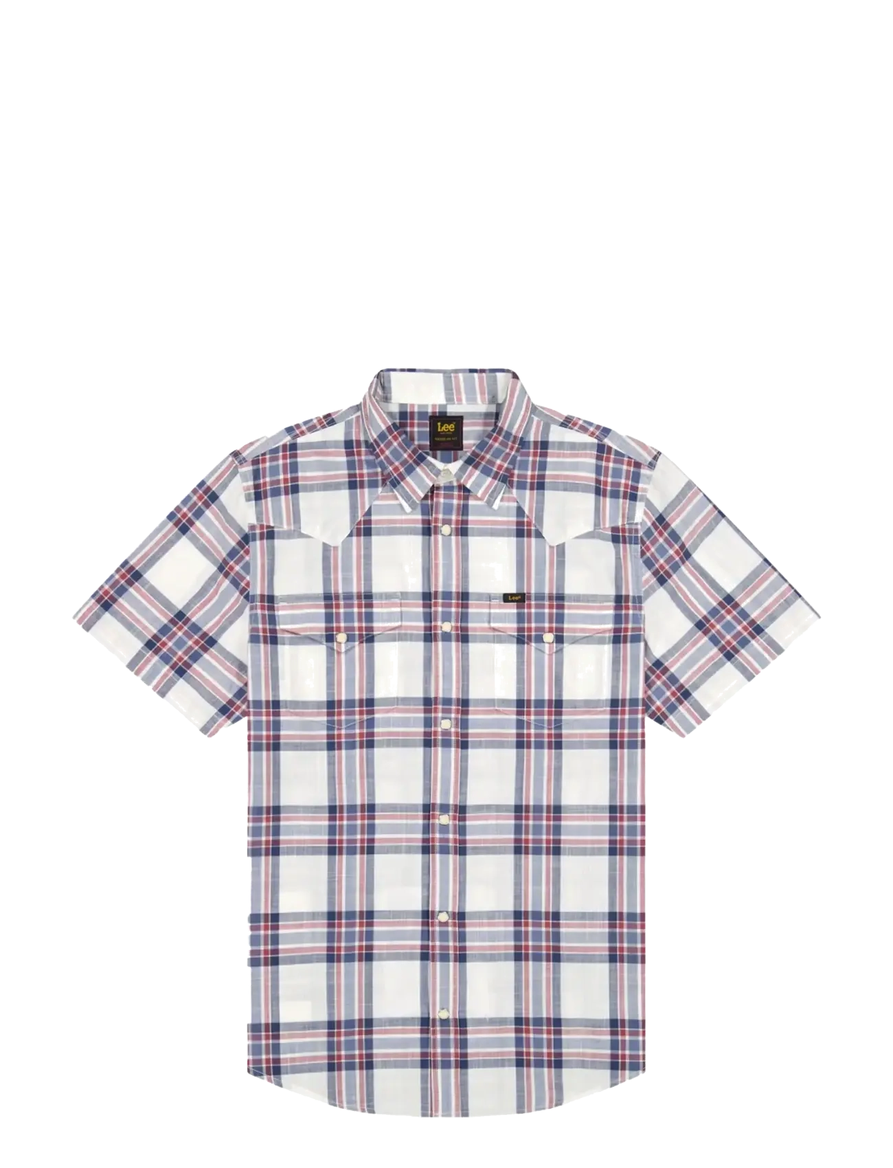 Lee Jeans SS WESTERN SHIRT - Skjorter - ACADEMY BLUE PLAID / multi