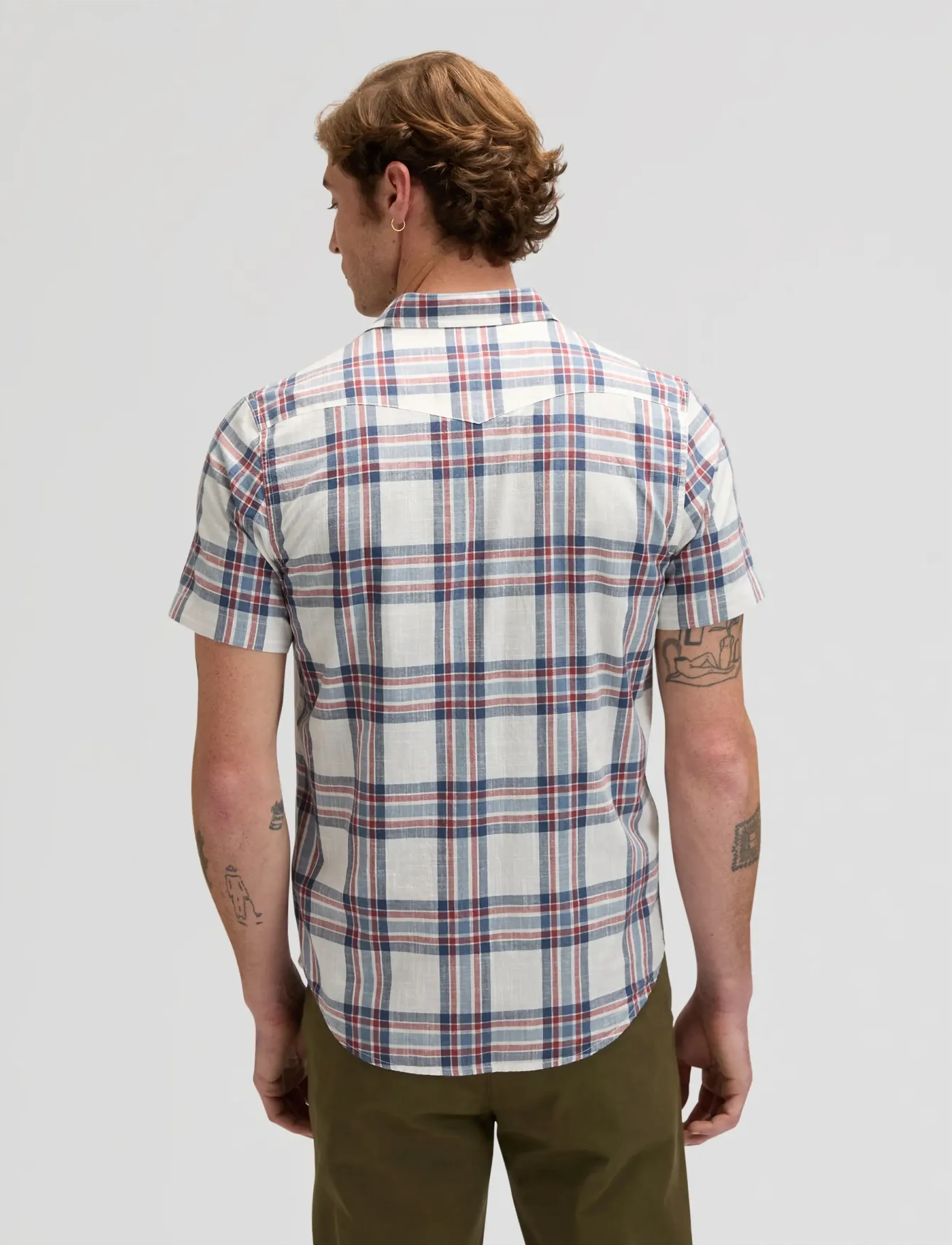 Lee Jeans - SS WESTERN SHIRT - kortærmede skjorter - academy blue plaid - 2