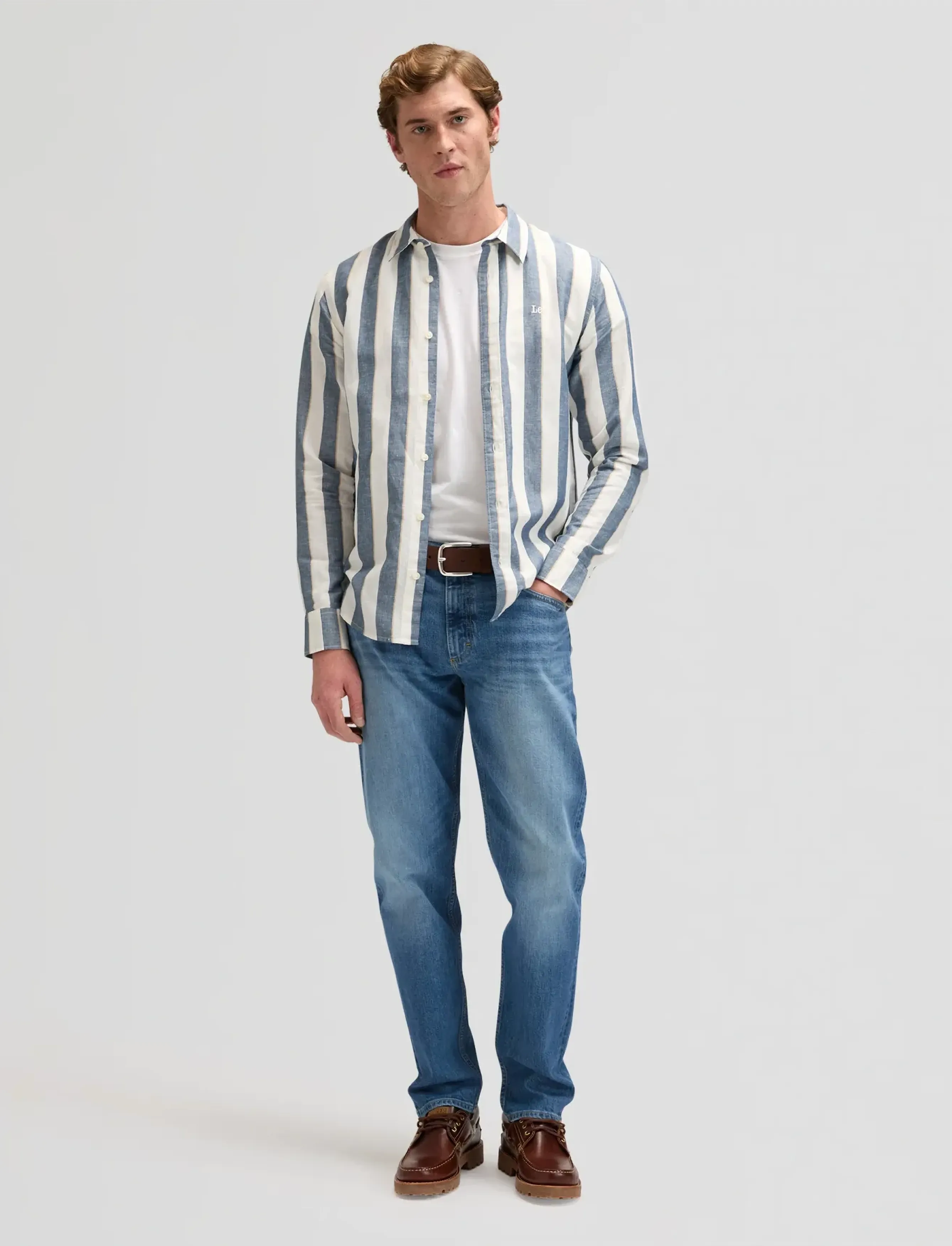 Lee Jeans - LEE SHIRT - casual shirts - academy blue stripe - 3