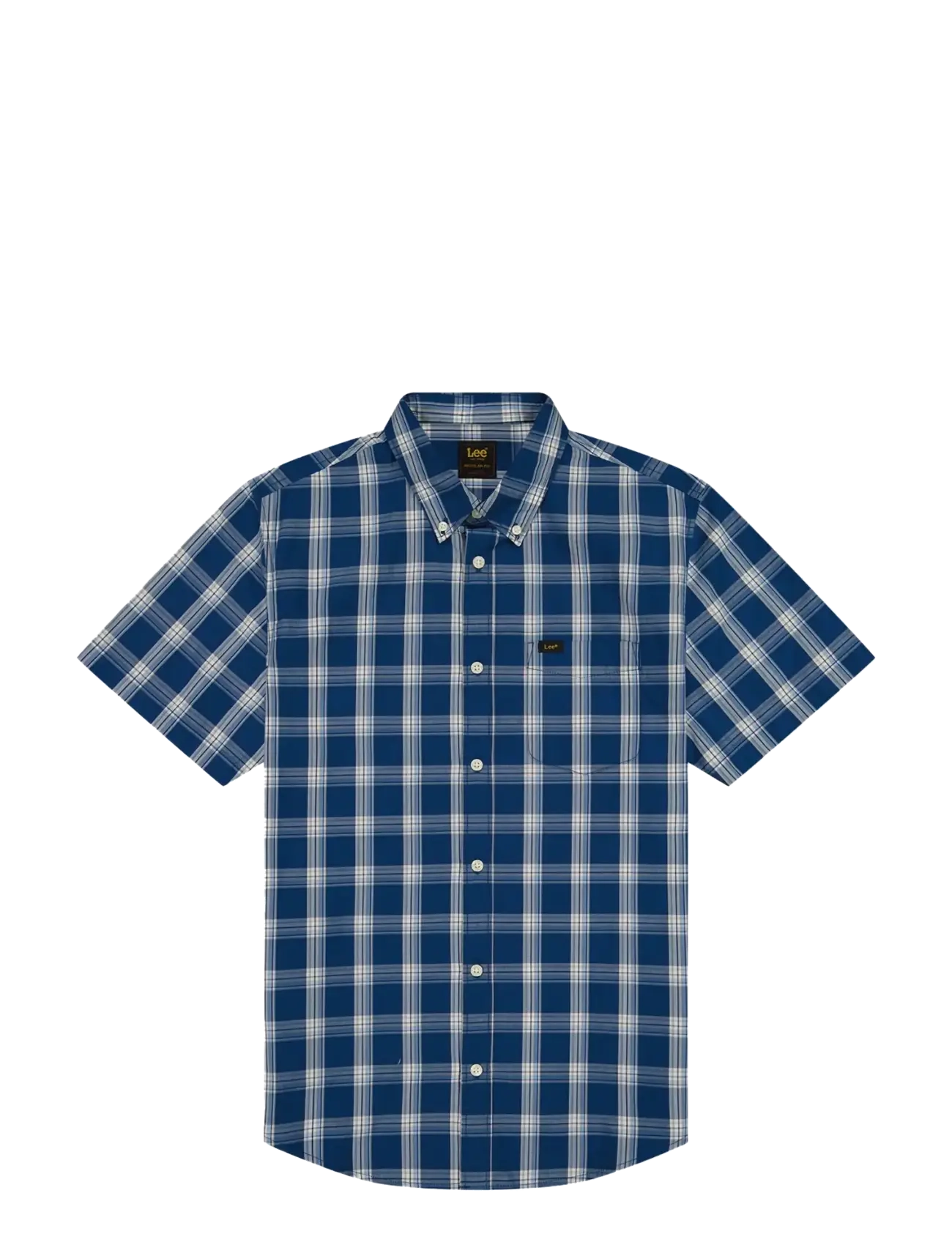 Lee Jeans LEE BUTTON DOWN SS - Skjorter - DEEP SEA PLAID / blue