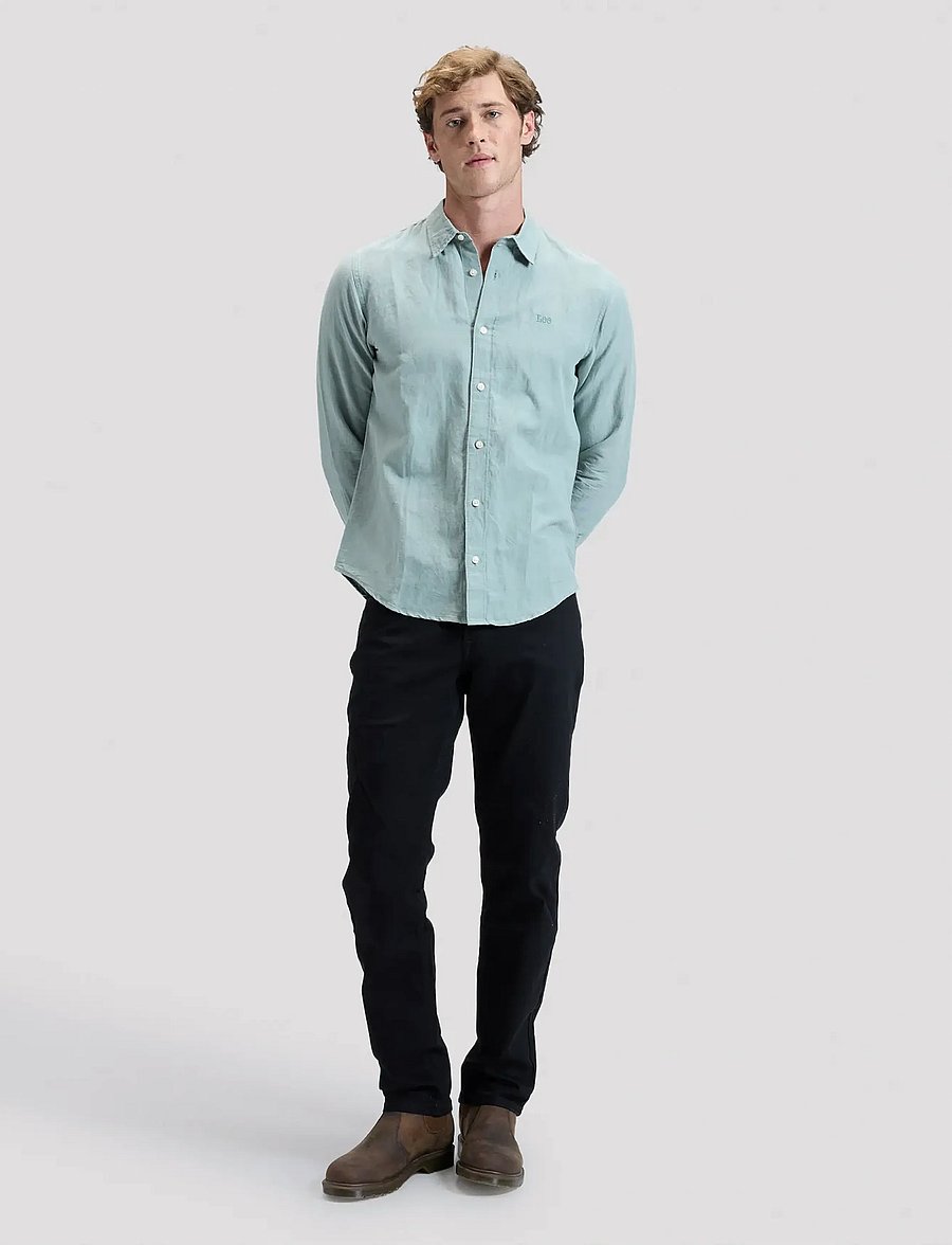 Lee Jeans - LEE SHIRT - hørskjorter - desert sage - 3