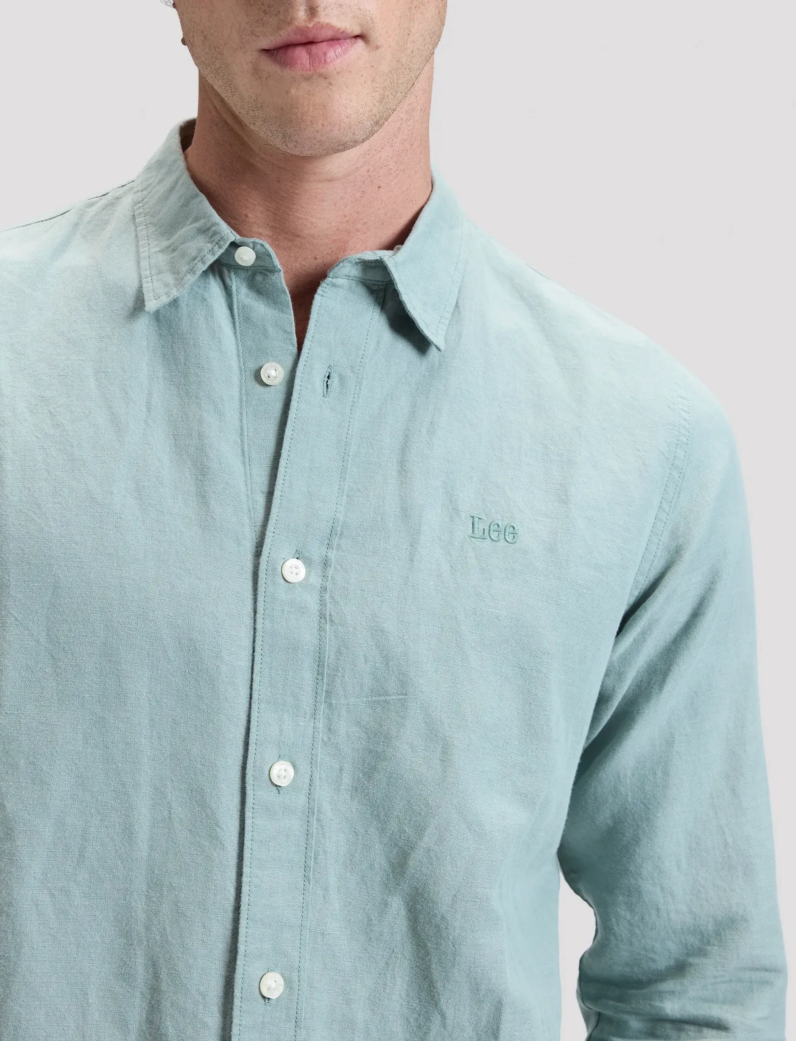 Lee Jeans - LEE SHIRT - linskjorter - desert sage - 5