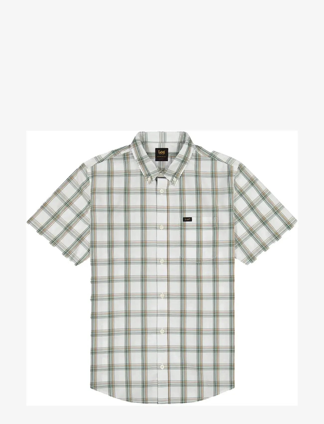 Lee Jeans - LEE BUTTON DOWN SS - ruudulised särgid - desert sage safari plaid - 1