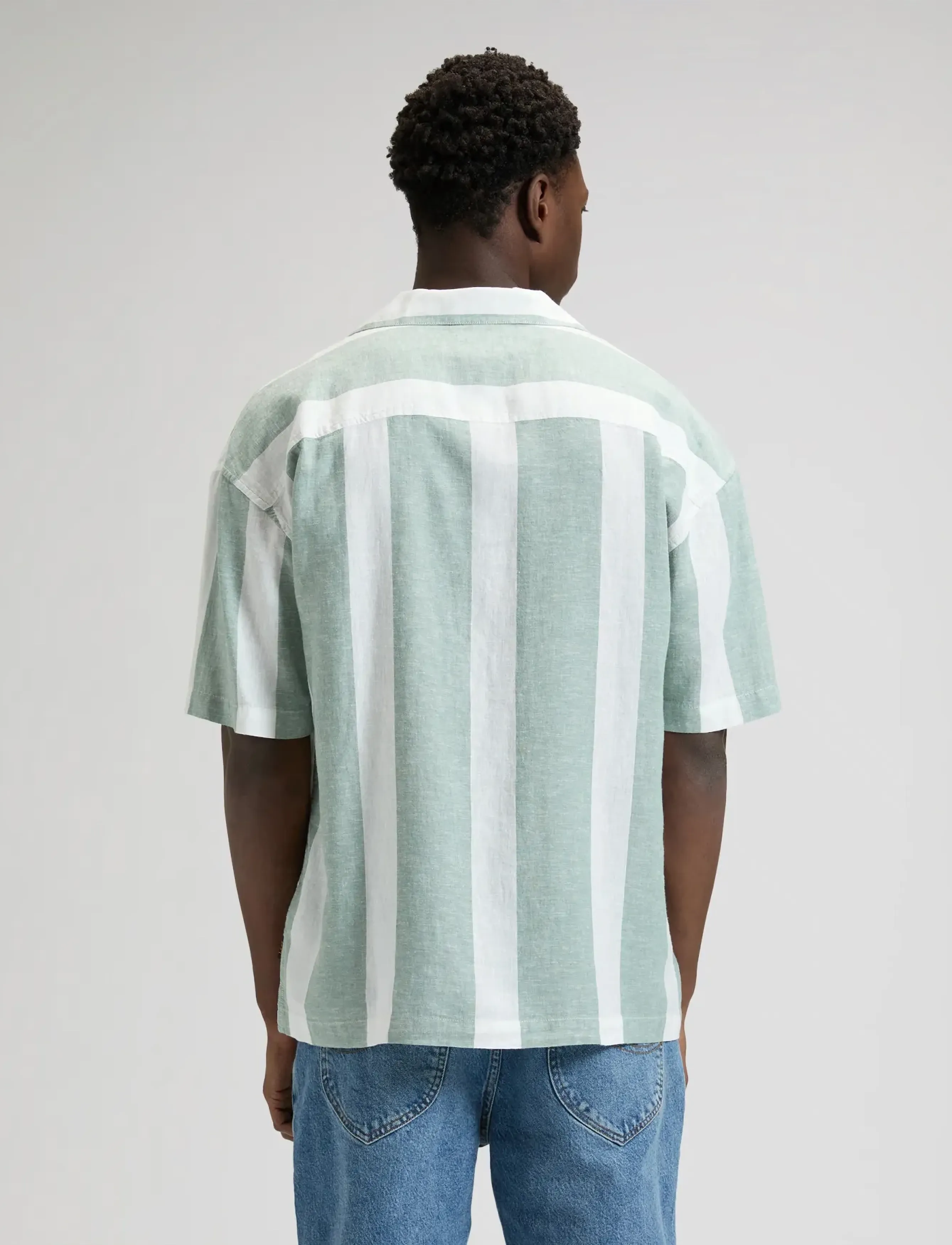 Lee Jeans - RLX RESORT SHIRT - hørskjorter - desert sage stripe - 2