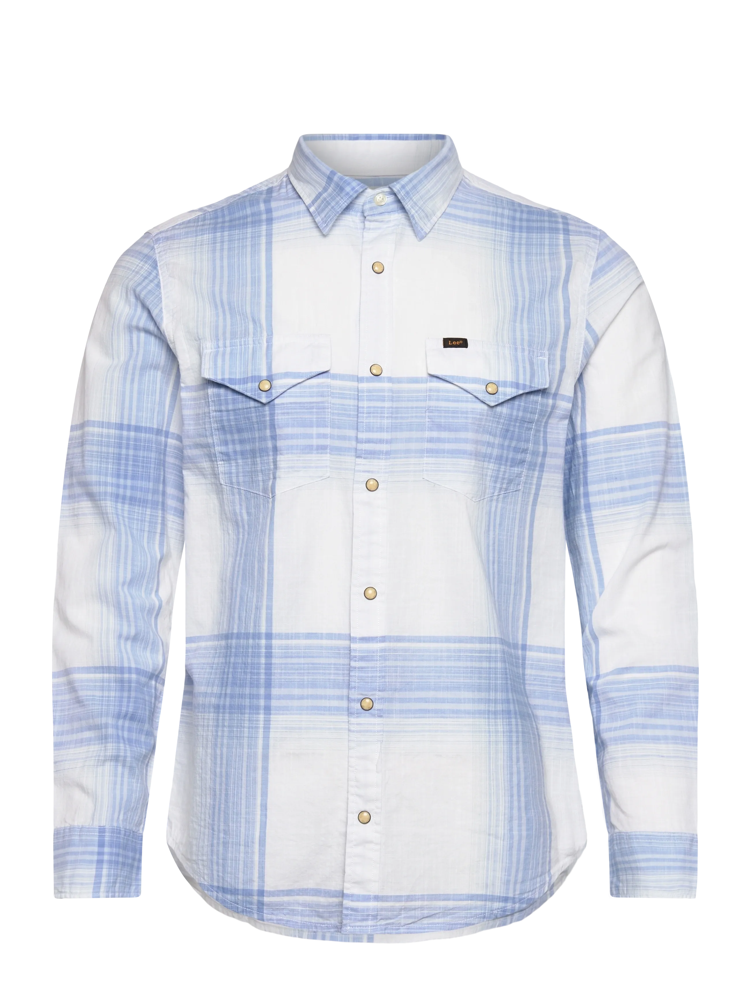 Lee Jeans CLEAN WESTERN SHIRT - Skjorter - HALOGEN OMBRE PLAID / blue