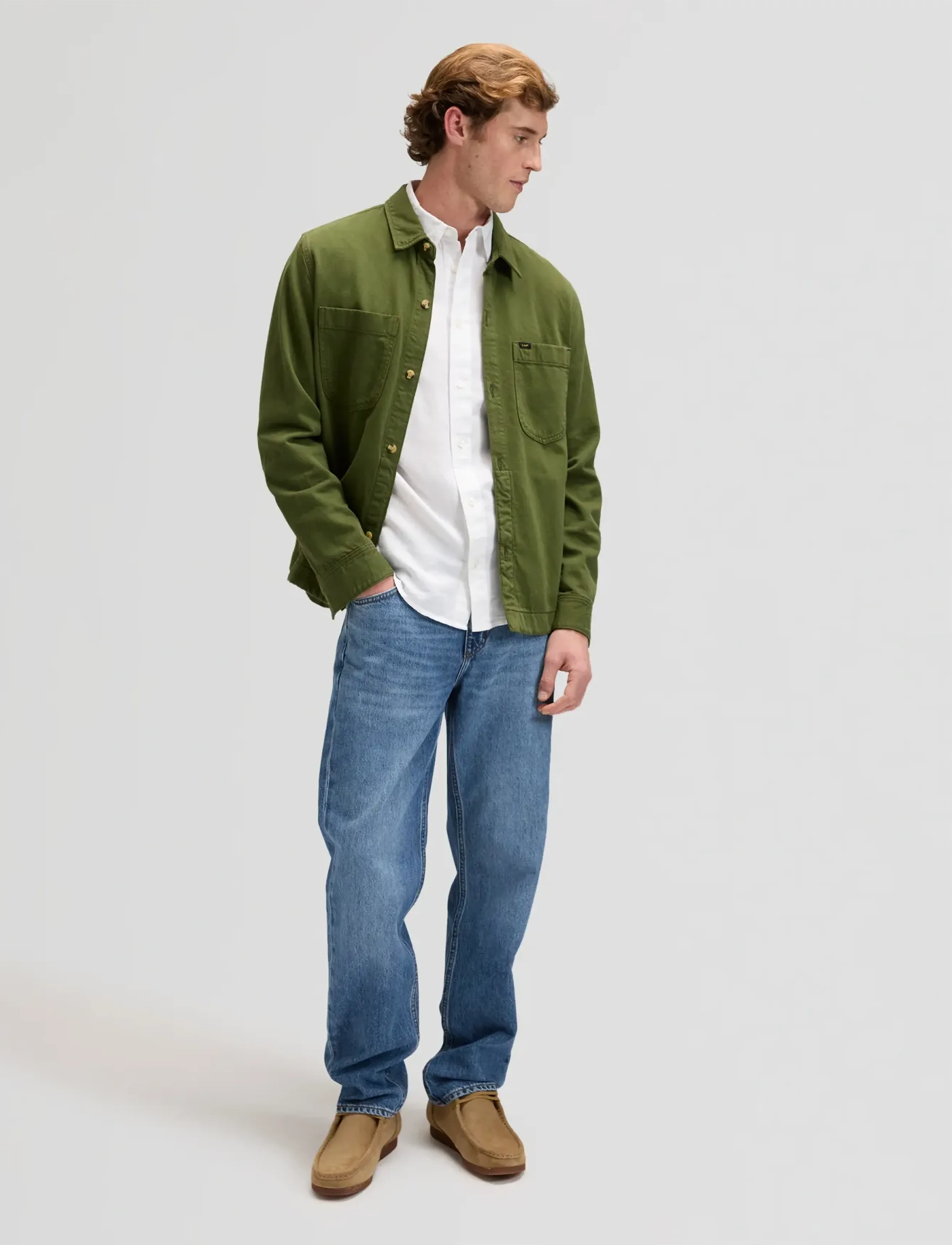 Lee Jeans - LEE SHIRT - vabaajasärgid - bright white - 3