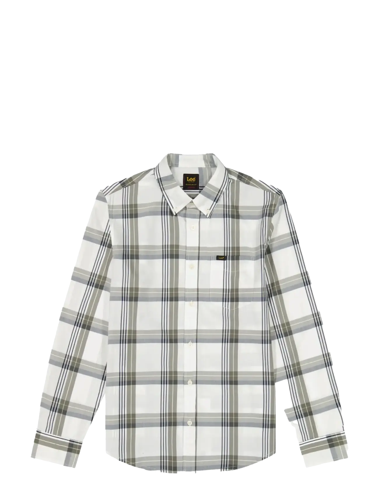 Lee Jeans LEE BUTTON DOWN - Skjorter - LICHEN NAVY PLAID / grey