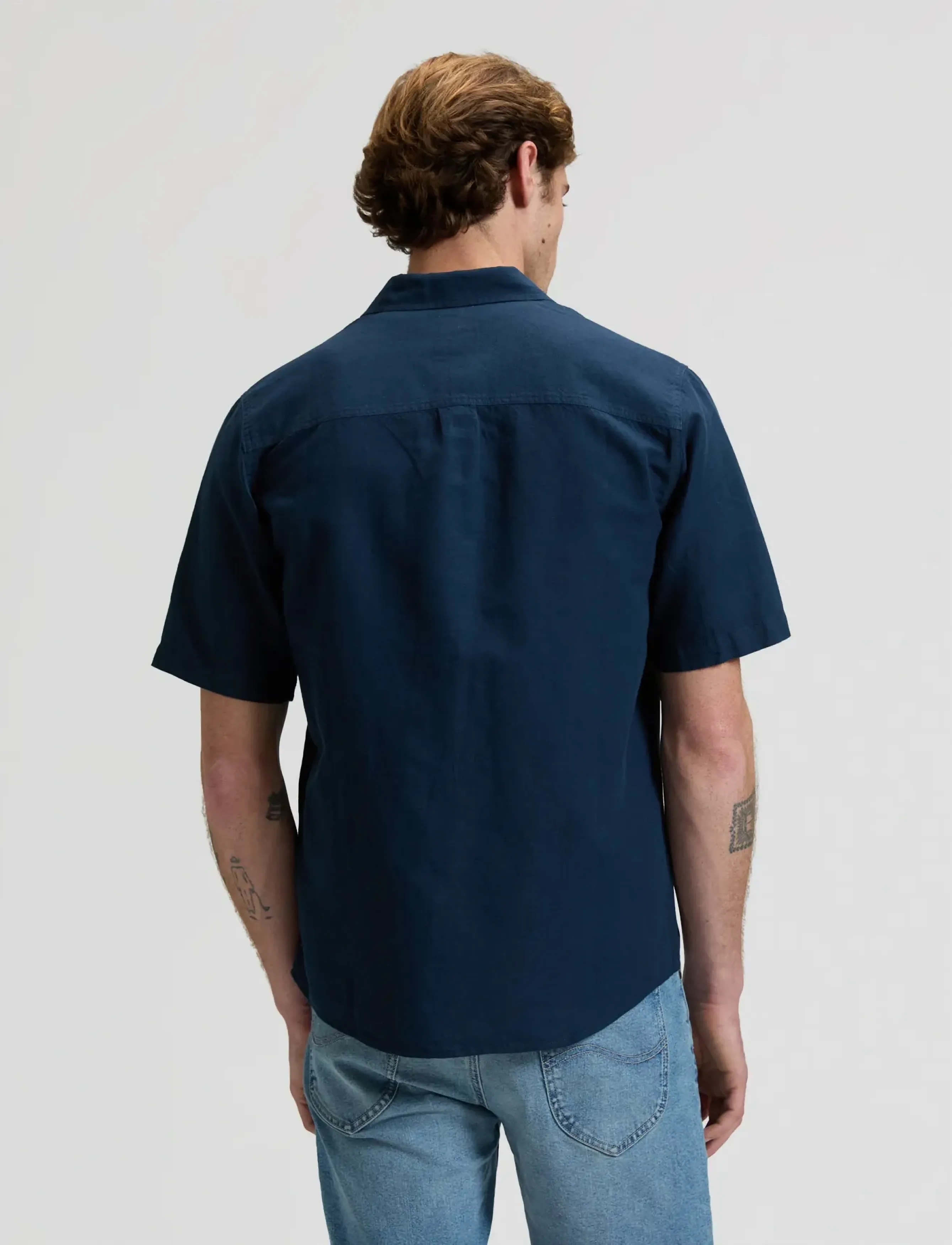 Lee Jeans - SS LEE SHIRT - casual skjorter - rivet navy - 2