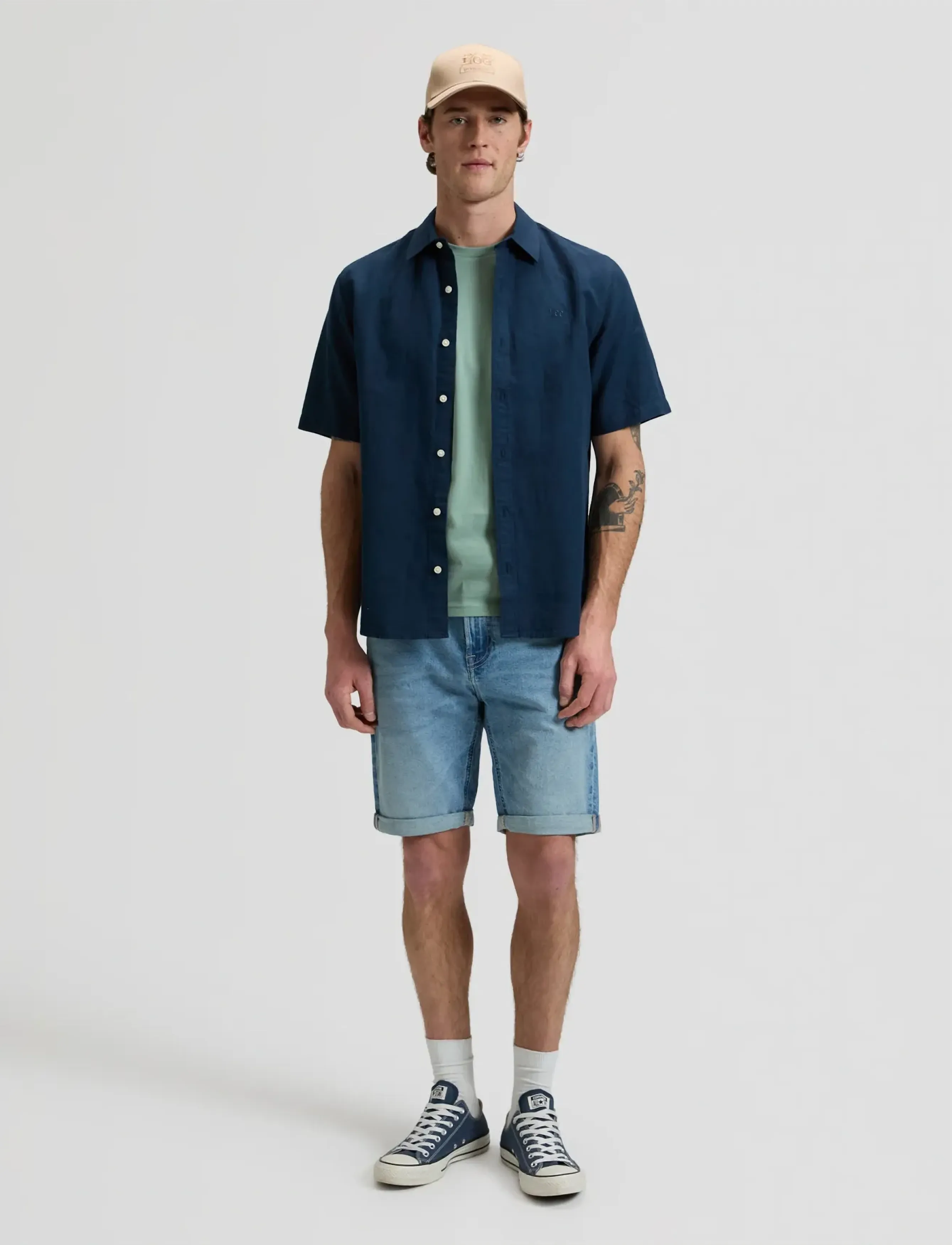 Lee Jeans - SS LEE SHIRT - casual skjorter - rivet navy - 3