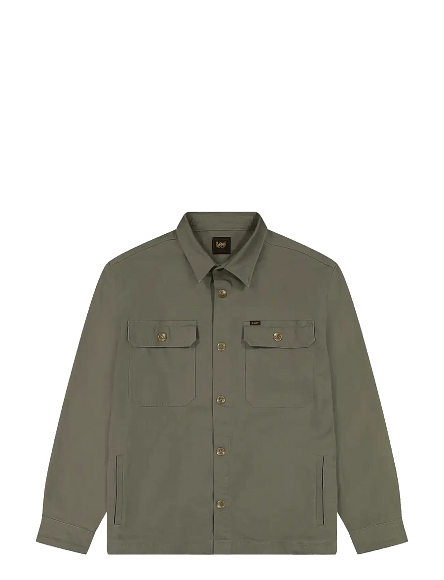 Lee Jeans - 2 POCKET OVERSHIRT - overshirts - lichen olive - 1
