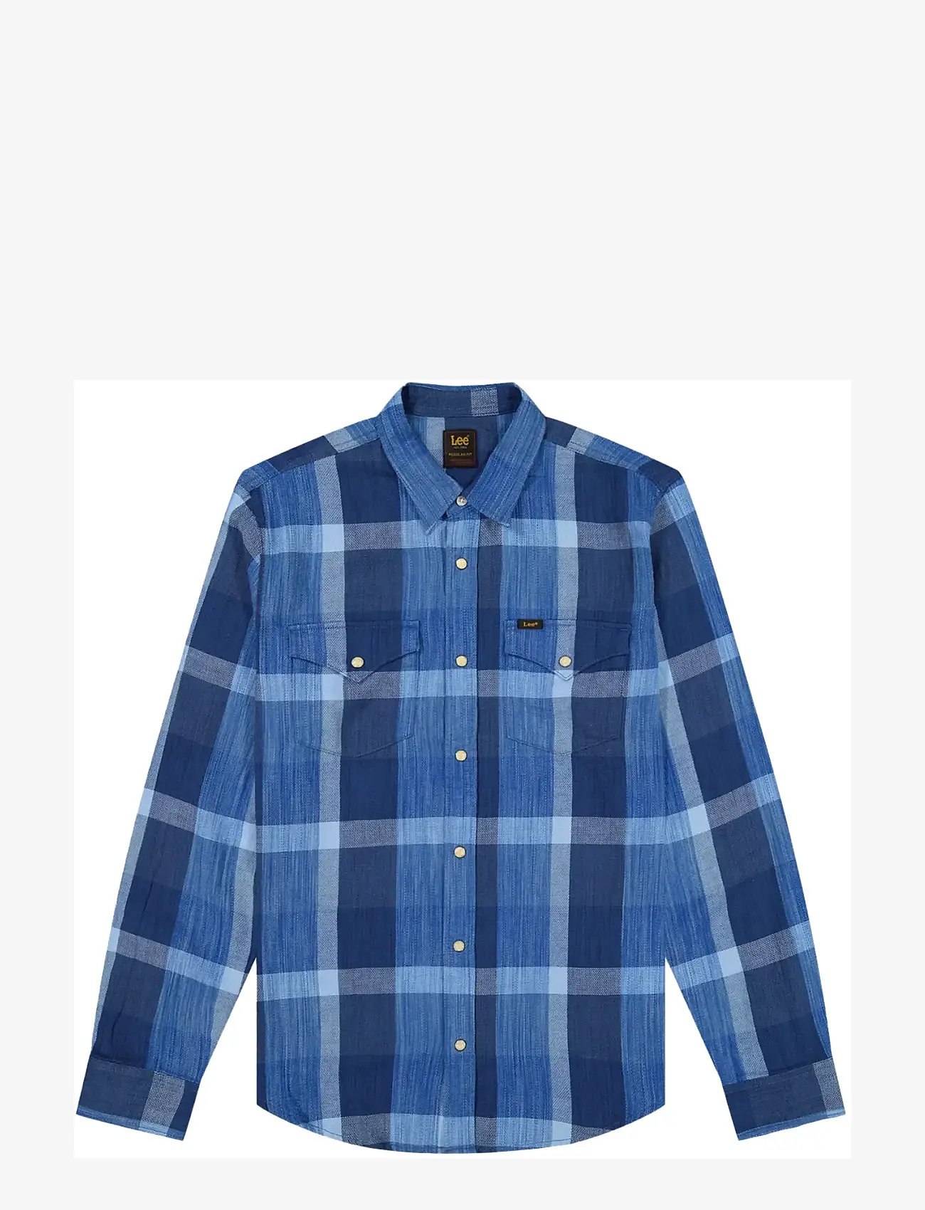 Lee Jeans - CLEAN WESTERN SHIRT - karierte hemden - indigo plaid - 1