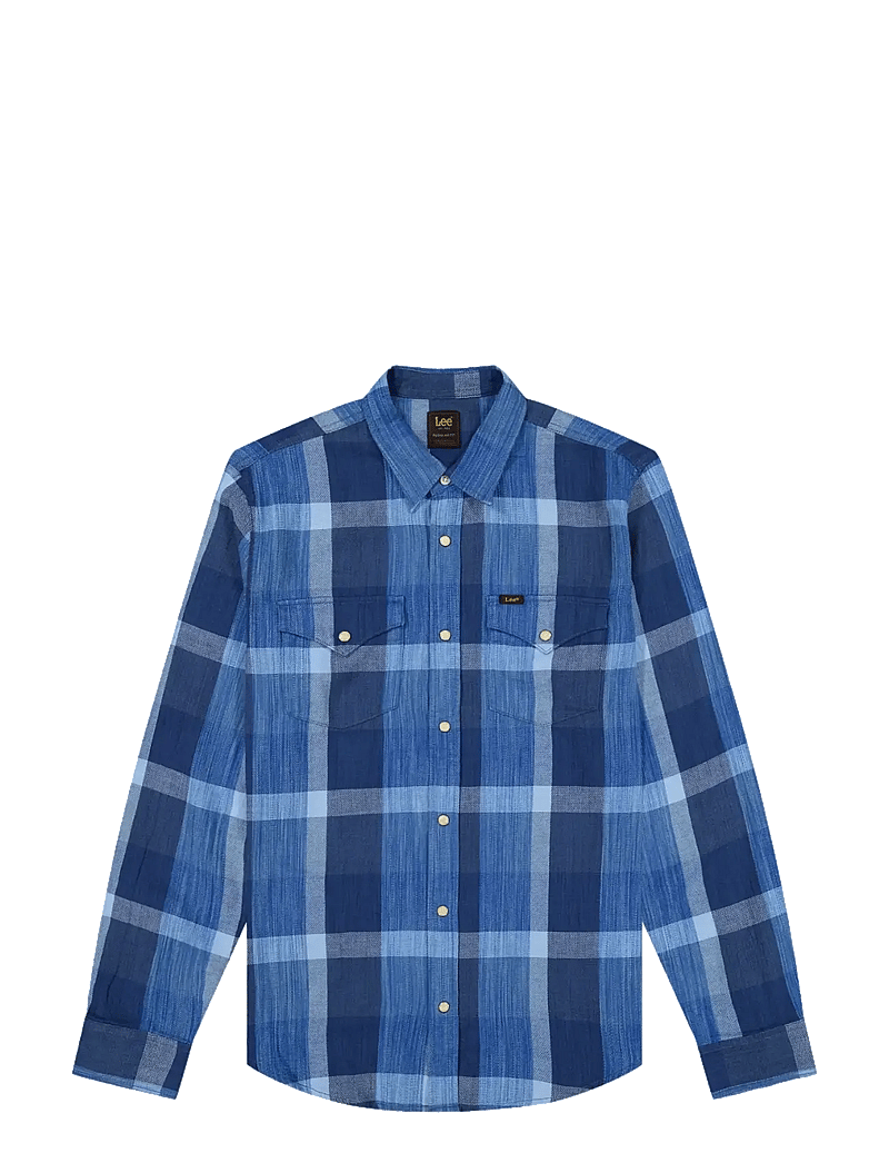 Lee Jeans - CLEAN WESTERN SHIRT - karierte hemden - indigo plaid - 1