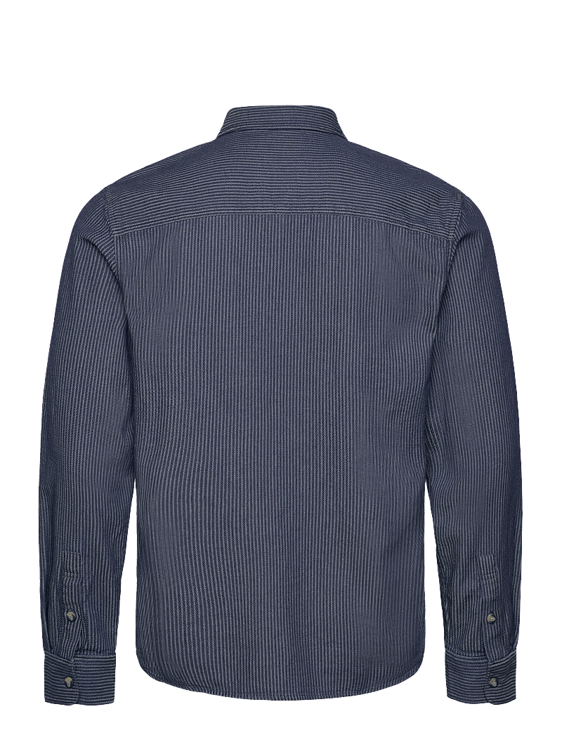 Lee Jeans - LEESURE SHIRT - gestreifte hemden - indigo railroad texture - 2