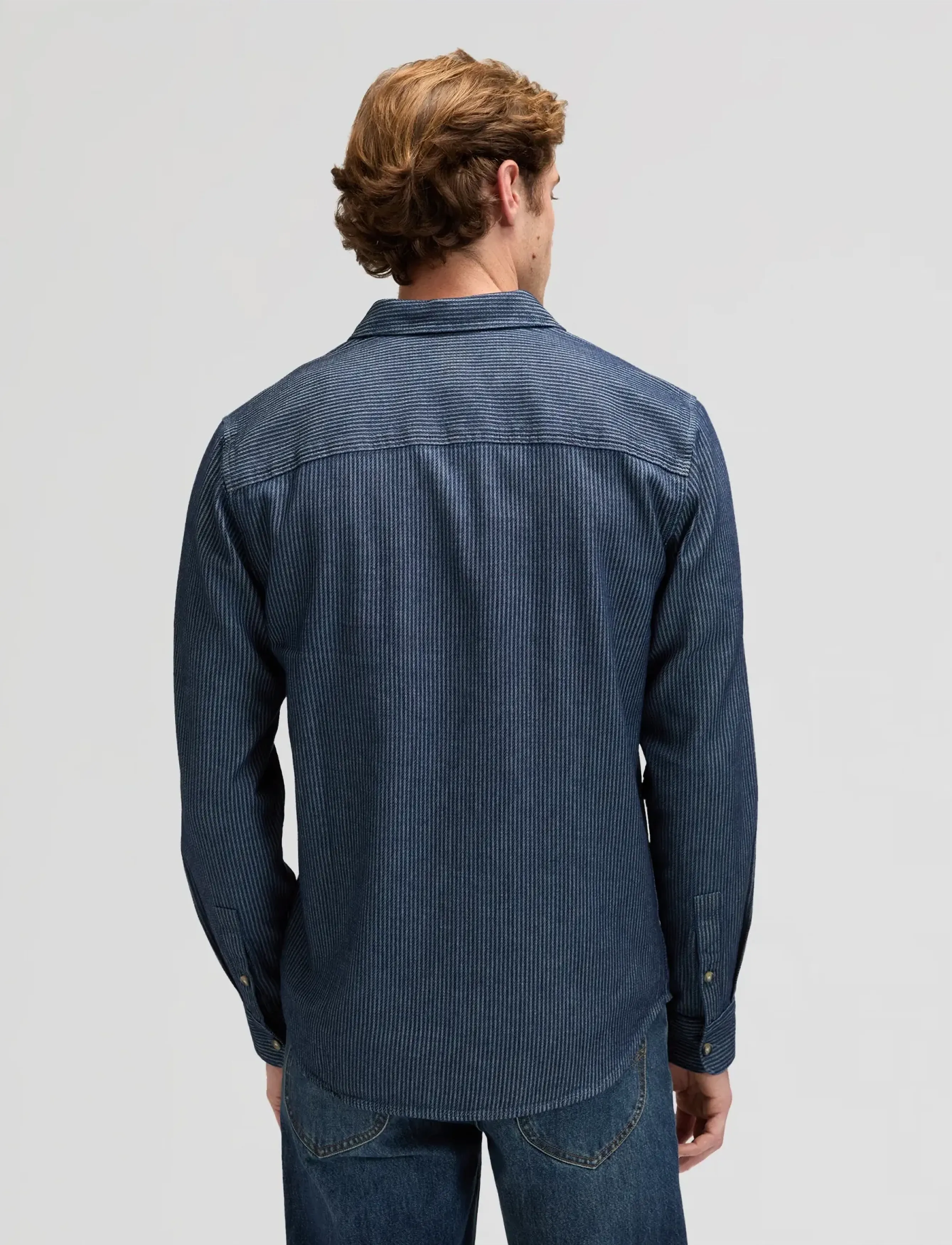 Lee Jeans - LEESURE SHIRT - fødselsdagsgaver - indigo railroad texture - 3