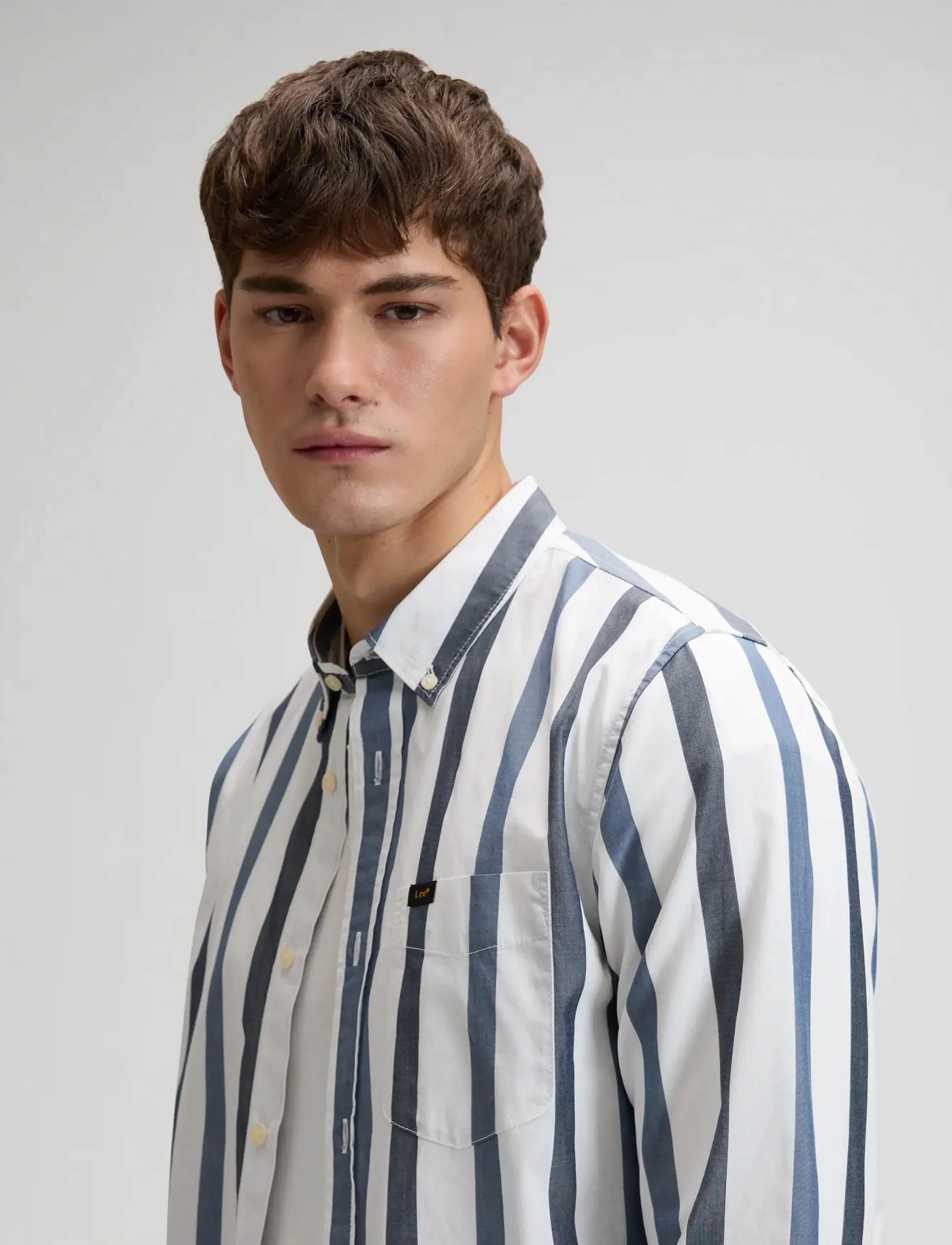 Lee Jeans - LEE BUTTON DOWN - casual skjorter - tonal rivet navy stripe - 5