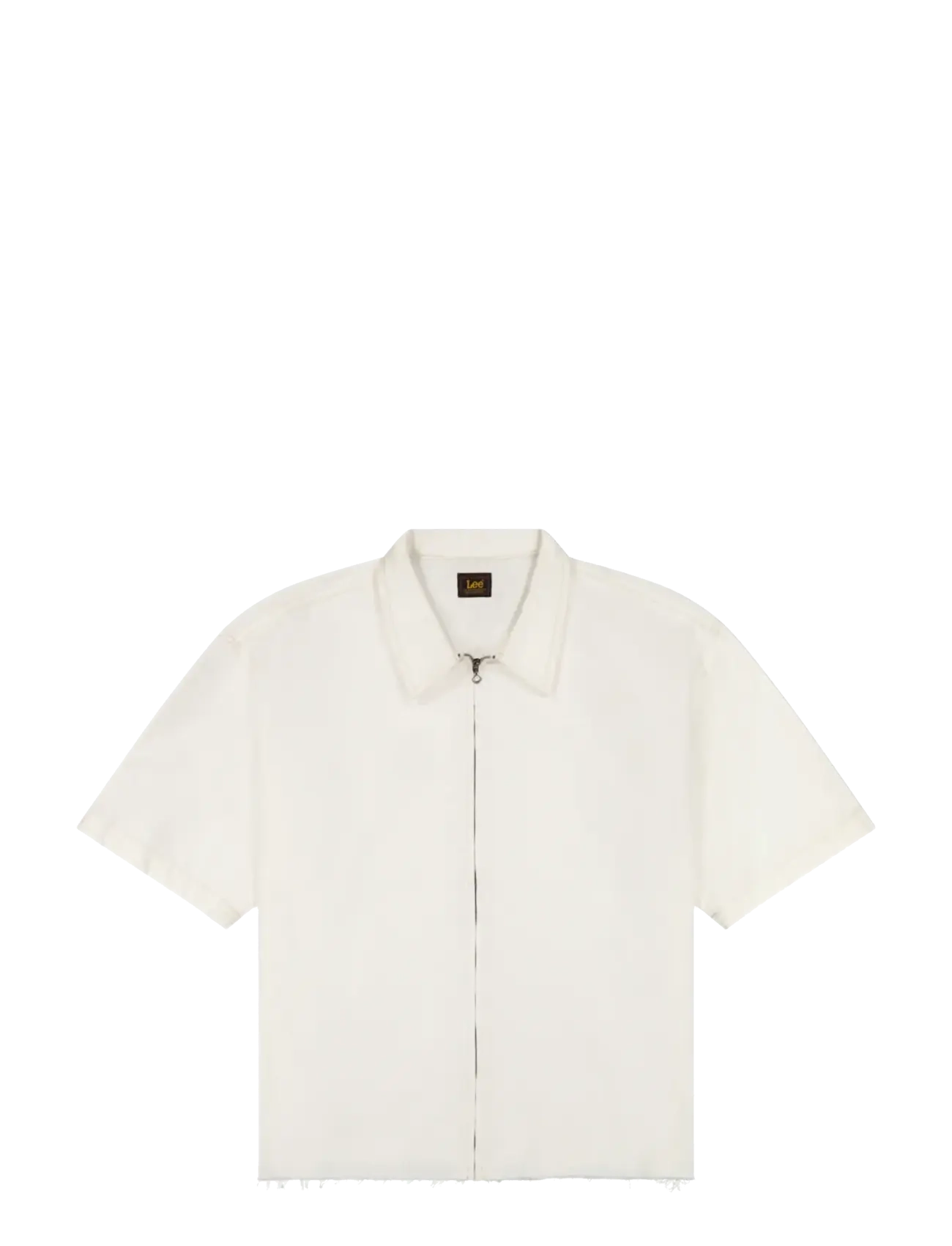 Lee Jeans DENIM SHIRT WITH ZIPPER - Pealissärgid - WHITE / cream