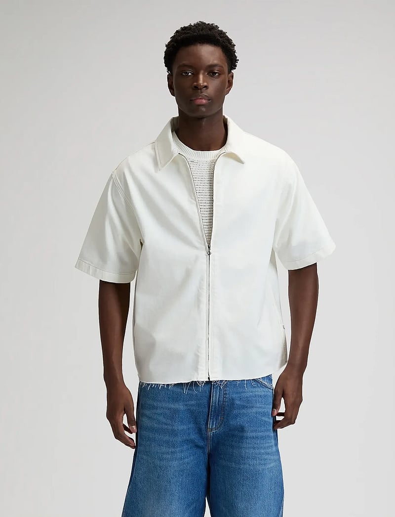 Lee Jeans - DENIM SHIRT WITH ZIPPER - overshirts - white - 0