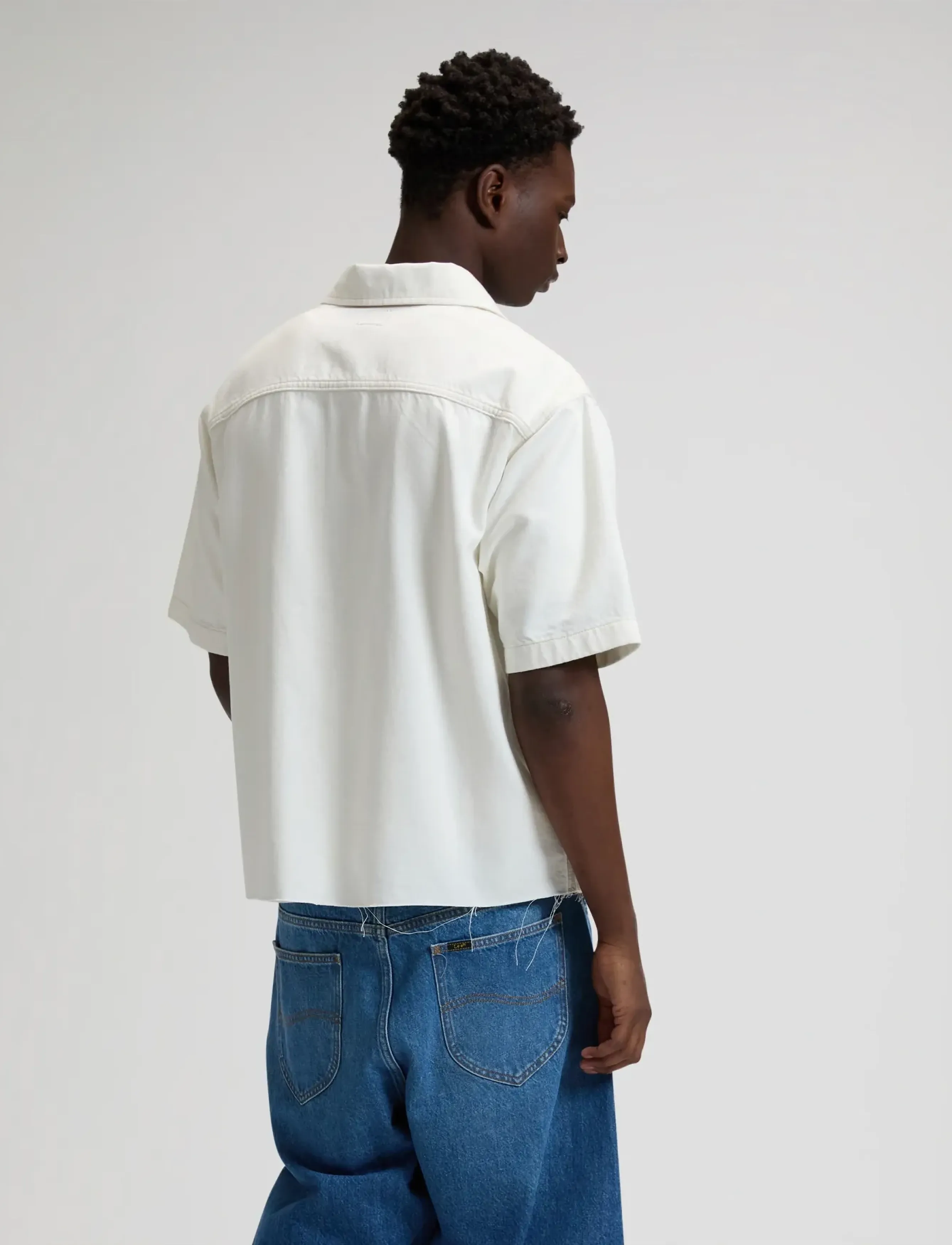 Lee Jeans - DENIM SHIRT WITH ZIPPER - mænd - white - 2