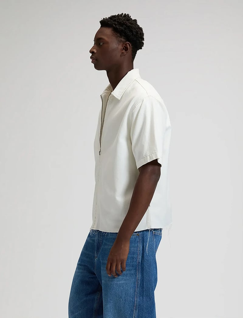 Lee Jeans - DENIM SHIRT WITH ZIPPER - overshirts - white - 4