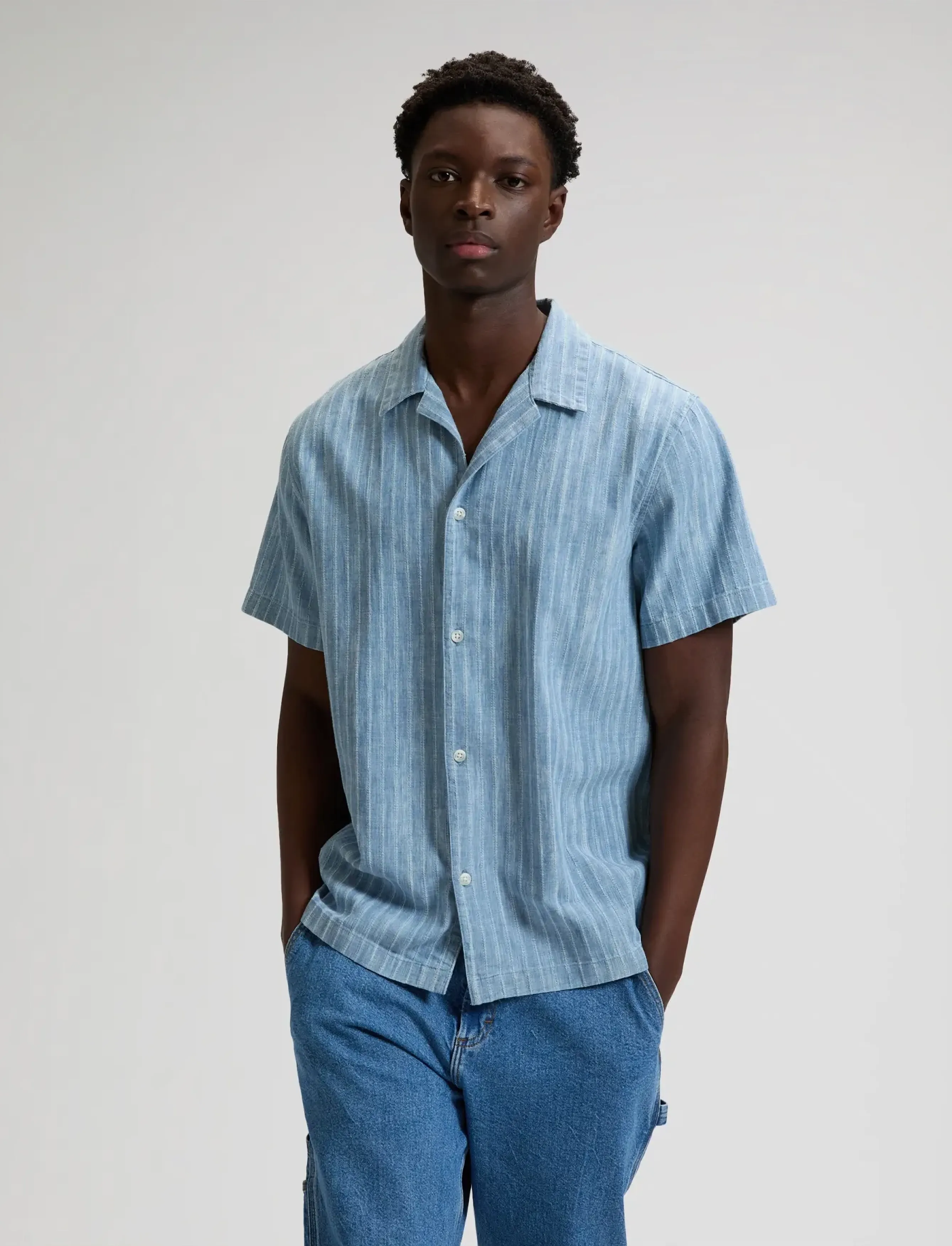 Lee Jeans NOVELTY RESORT SHIRT - Kläder - MID WASH / blue