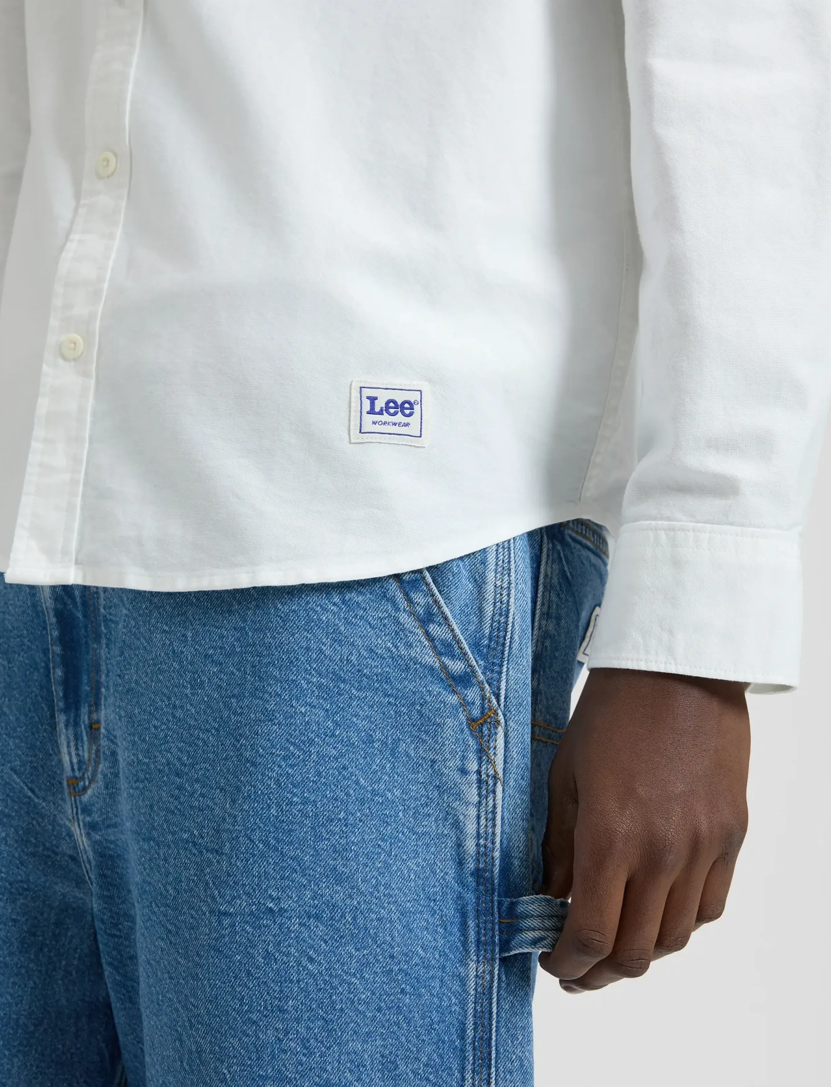 Lee Jeans - WORKWEAR BUTTON DOWN - casual skjorter - bright white - 5