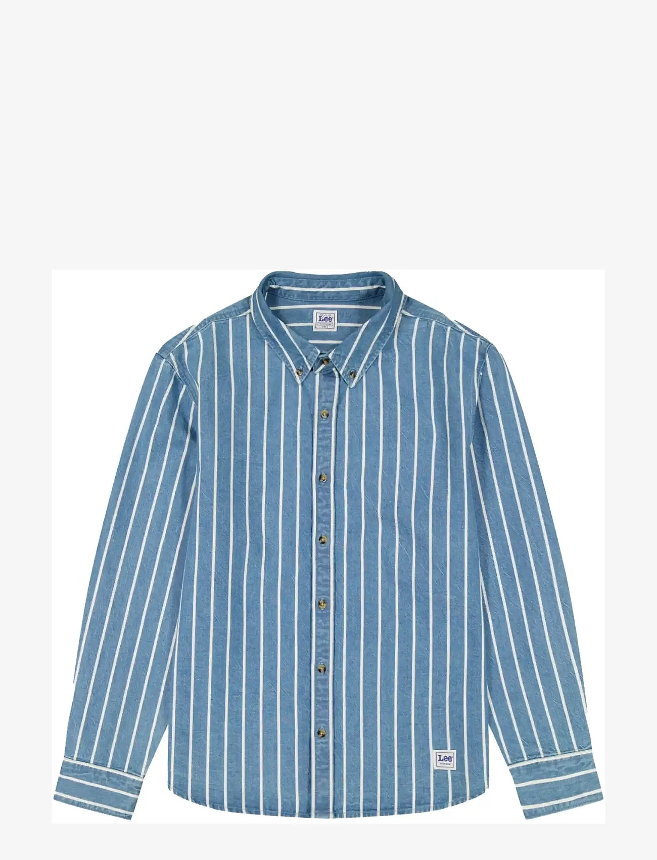 Lee Jeans - WORKWEAR BUTTON DOWN - striped shirts - denim stripe - 1