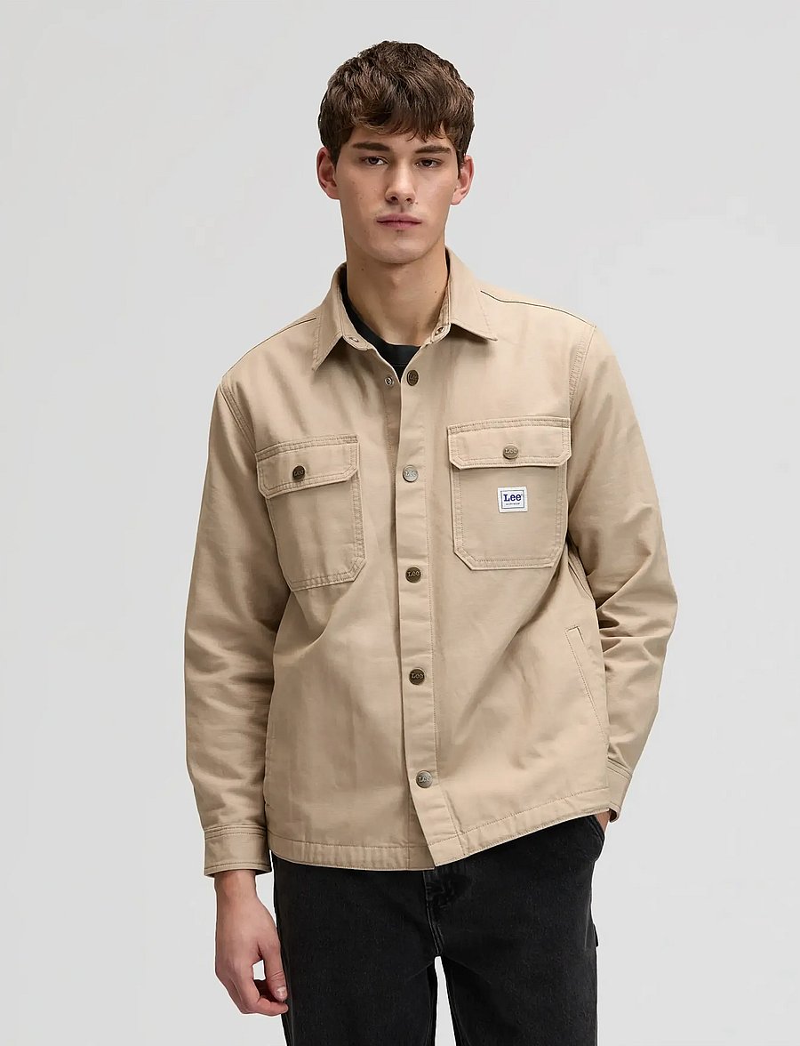 Lee Jeans - WORKWEAR OVERSHIRT - frühlingsjacken - perfect khaki - 0