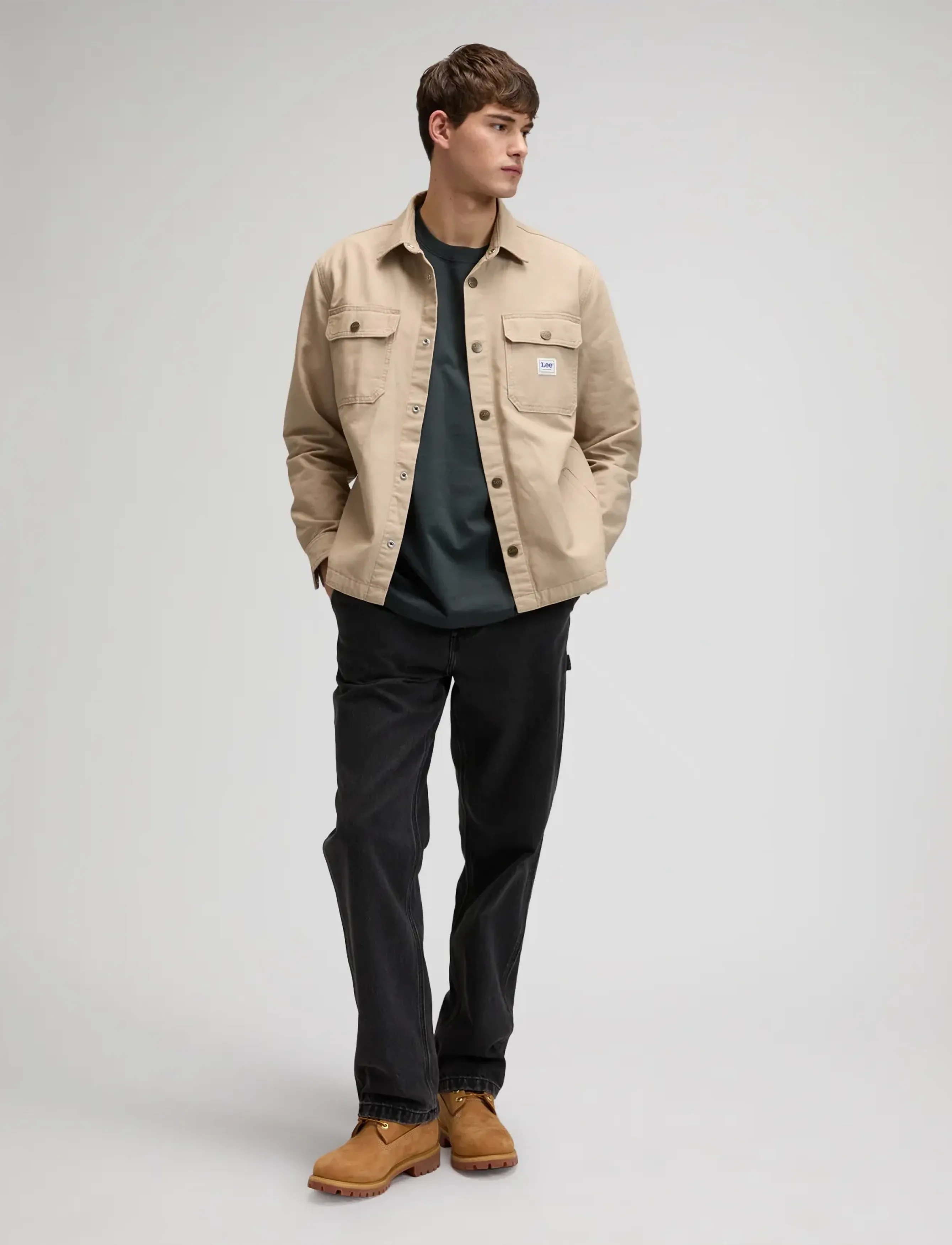 Lee Jeans - WORKWEAR OVERSHIRT - wiosenne kurtki - perfect khaki - 3