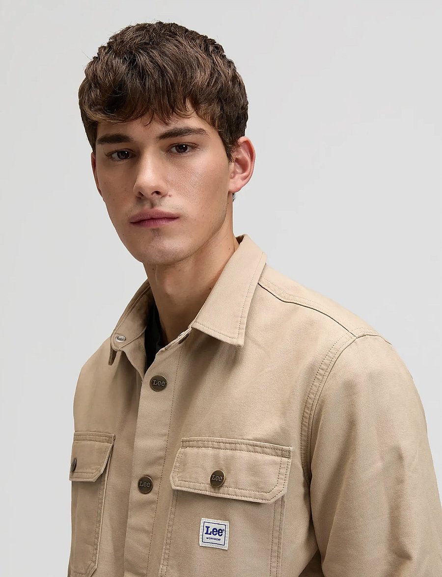Lee Jeans - WORKWEAR OVERSHIRT - frühlingsjacken - perfect khaki - 5