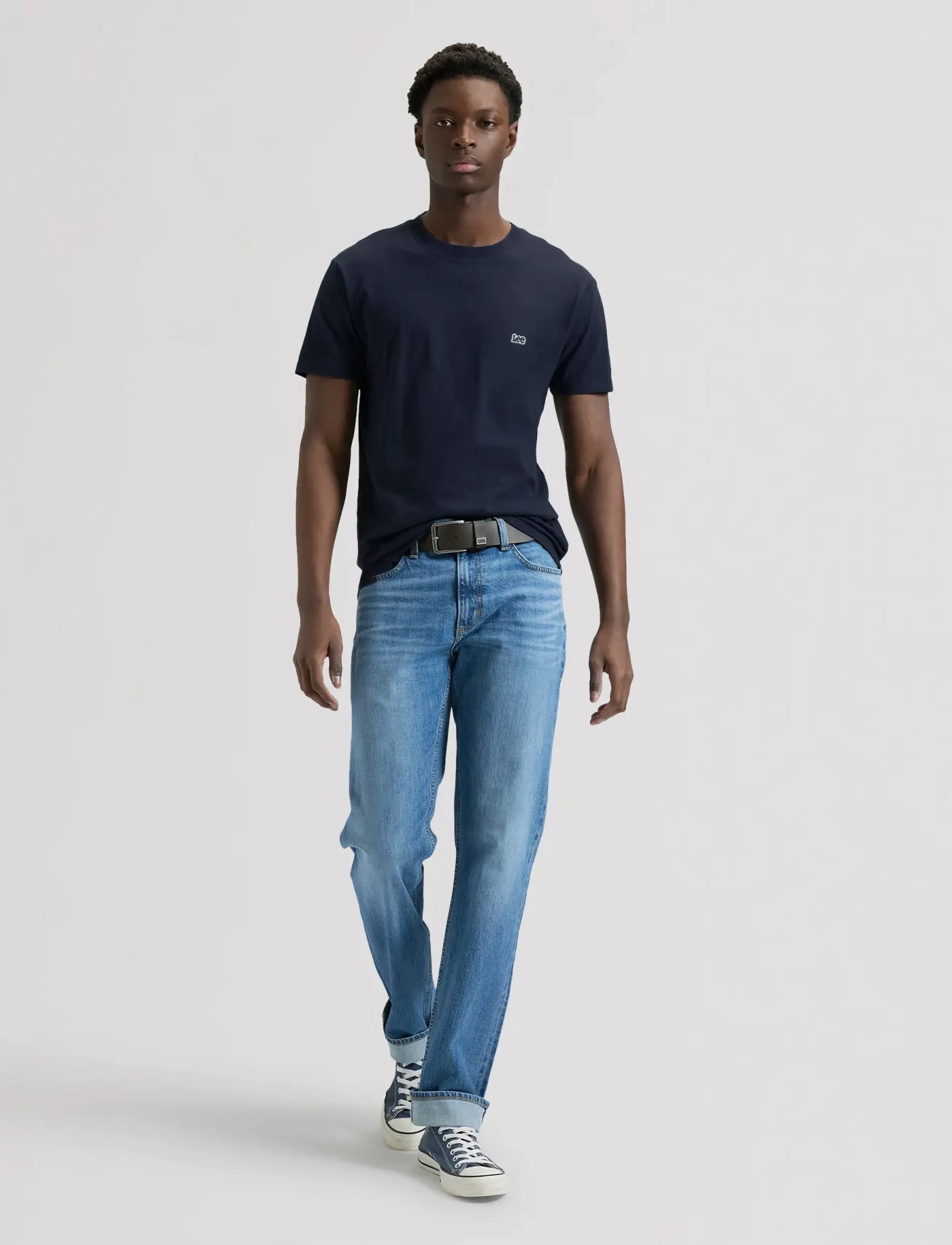 Lee Jeans - SS PATCH LOGO TEE - short-sleeved t-shirts - navy - 3