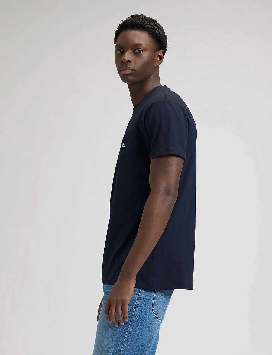 Lee Jeans - SS PATCH LOGO TEE - lühikeste varrukatega t-särgid - navy - 4