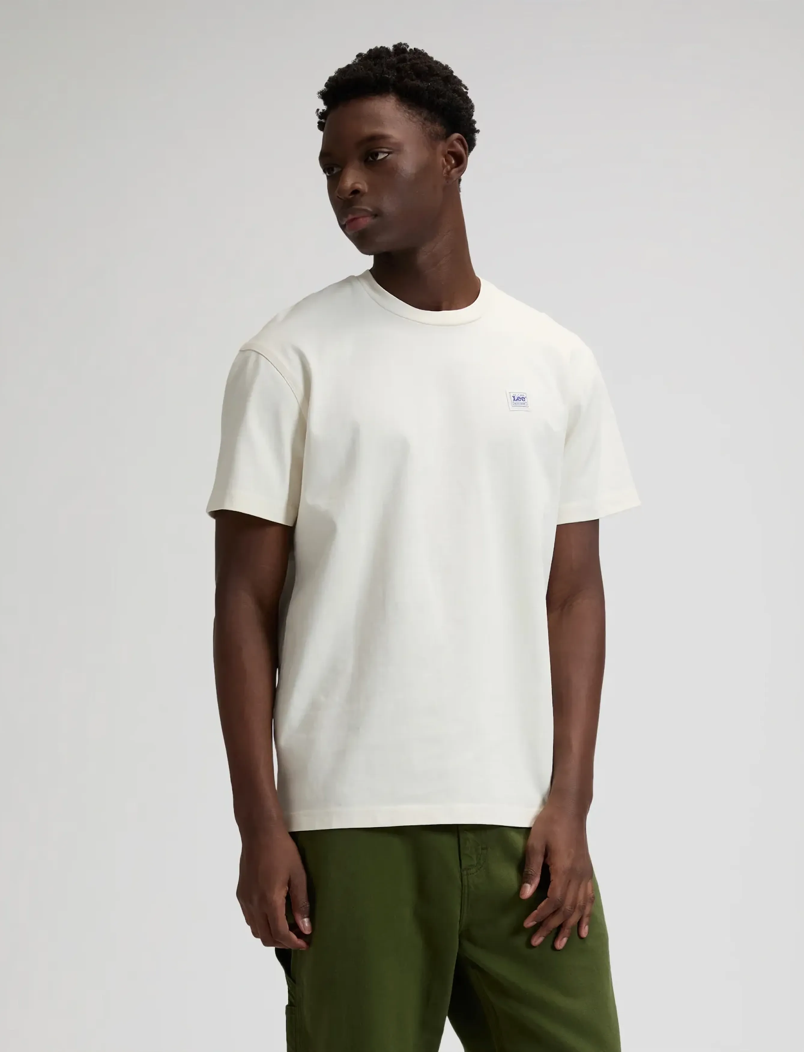 Lee Jeans Workwear Tee, XXL x 00, Cream, T-Shirts > Kortærmede, Herre
