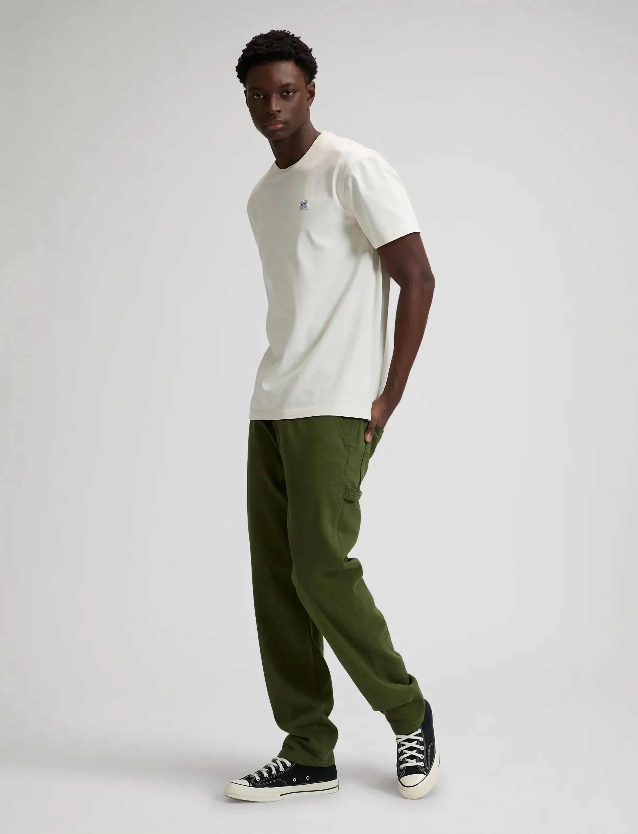 Lee Jeans - WORKWEAR TEE - short-sleeved t-shirts - natural - 3