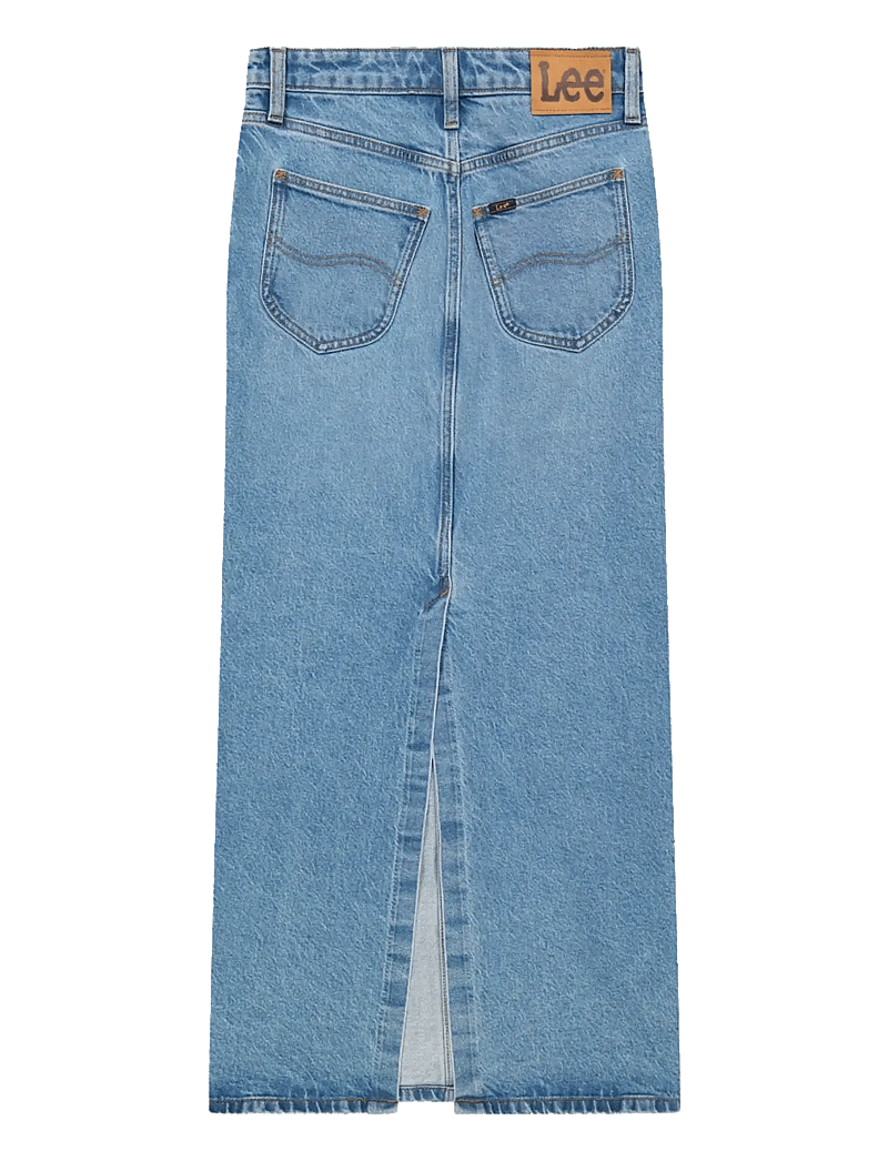 Lee Jeans - BACK SLIT MAXI SKIRT - omlottkjolar - tinted blue - 2